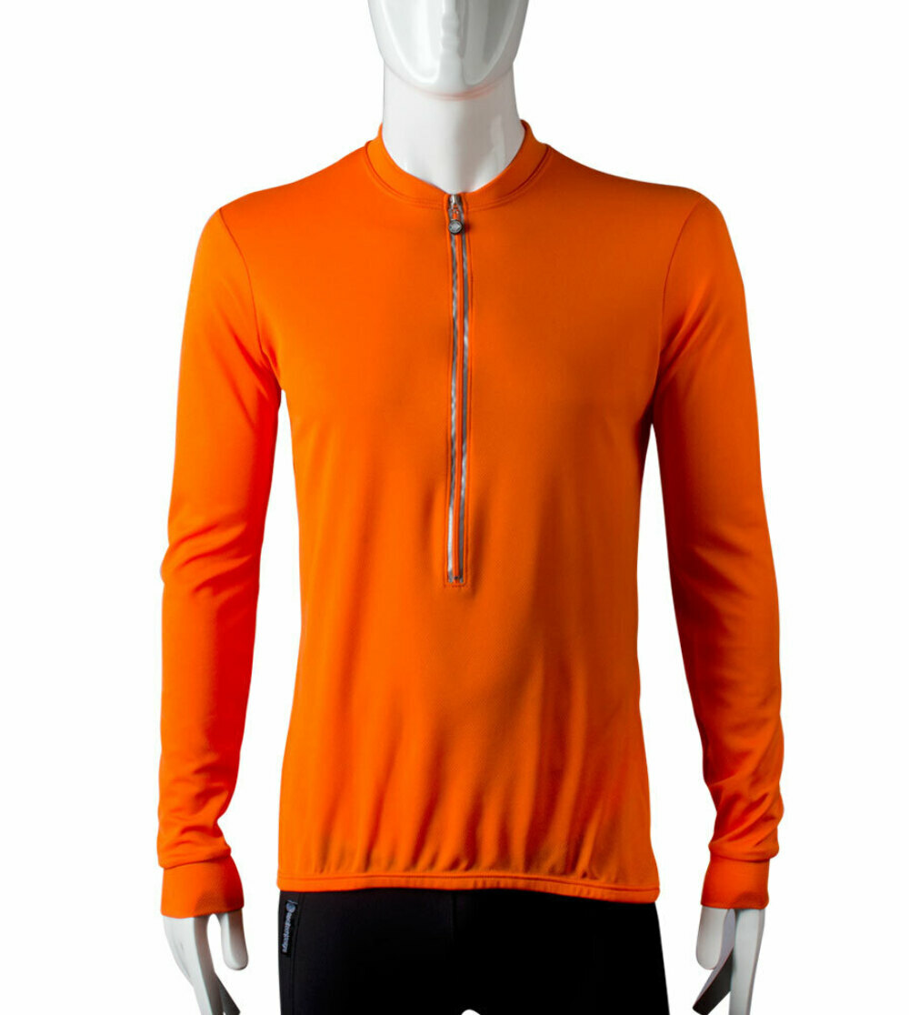Tall Solid Color Cycling Jersey | Long Sleeve | Lightweight | Made in the USA