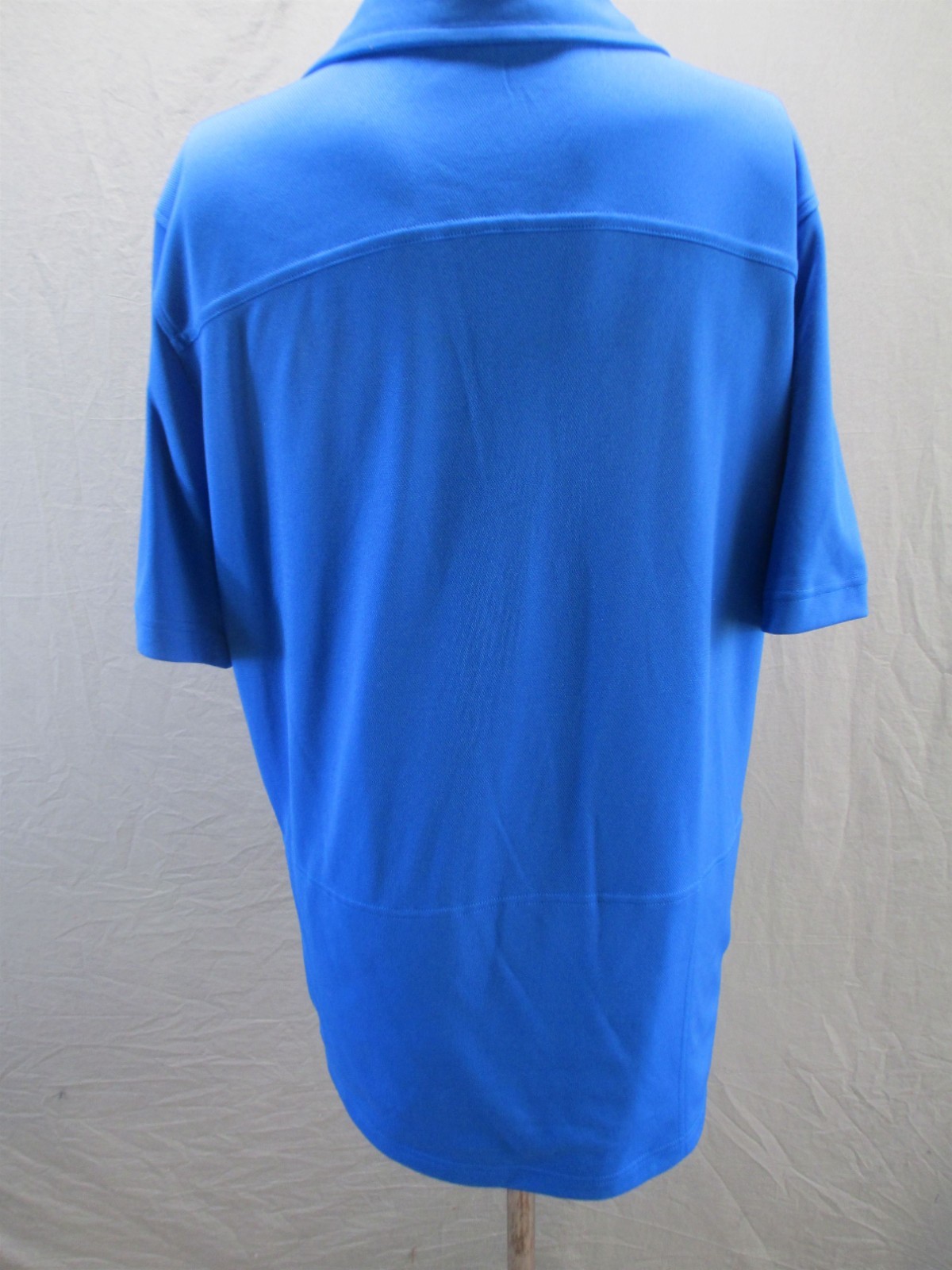 Novara Size L Mens Blue Cycling Short Sleeve Collared Activewear Sport Polo 193