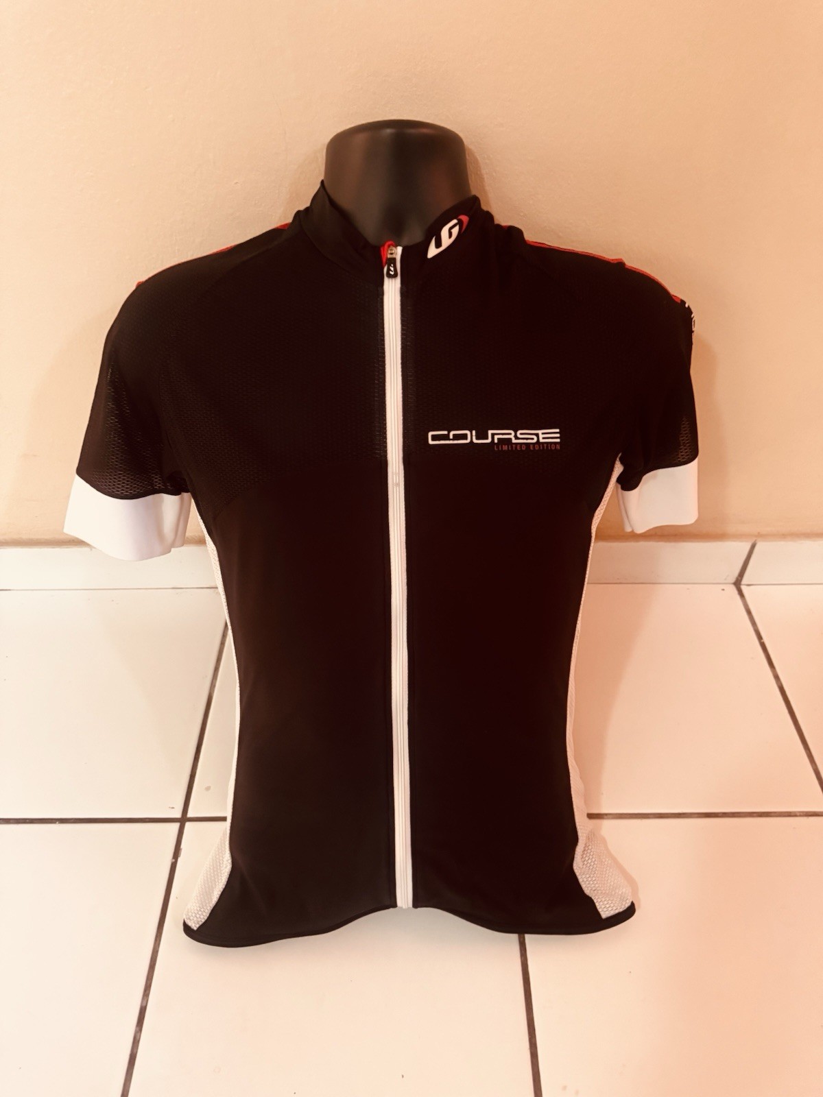 Louis Garneau Course Superleggero Jersey Black/White And Black/Red Combo Large
