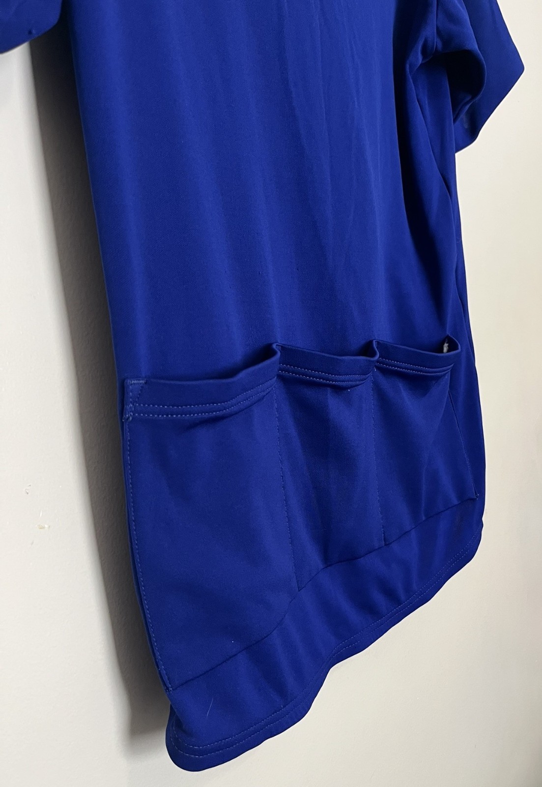 Pearl Izumi Cycling Jersey Adult XL Blue 1/2 Zip 100% Polyester Rear Pockets