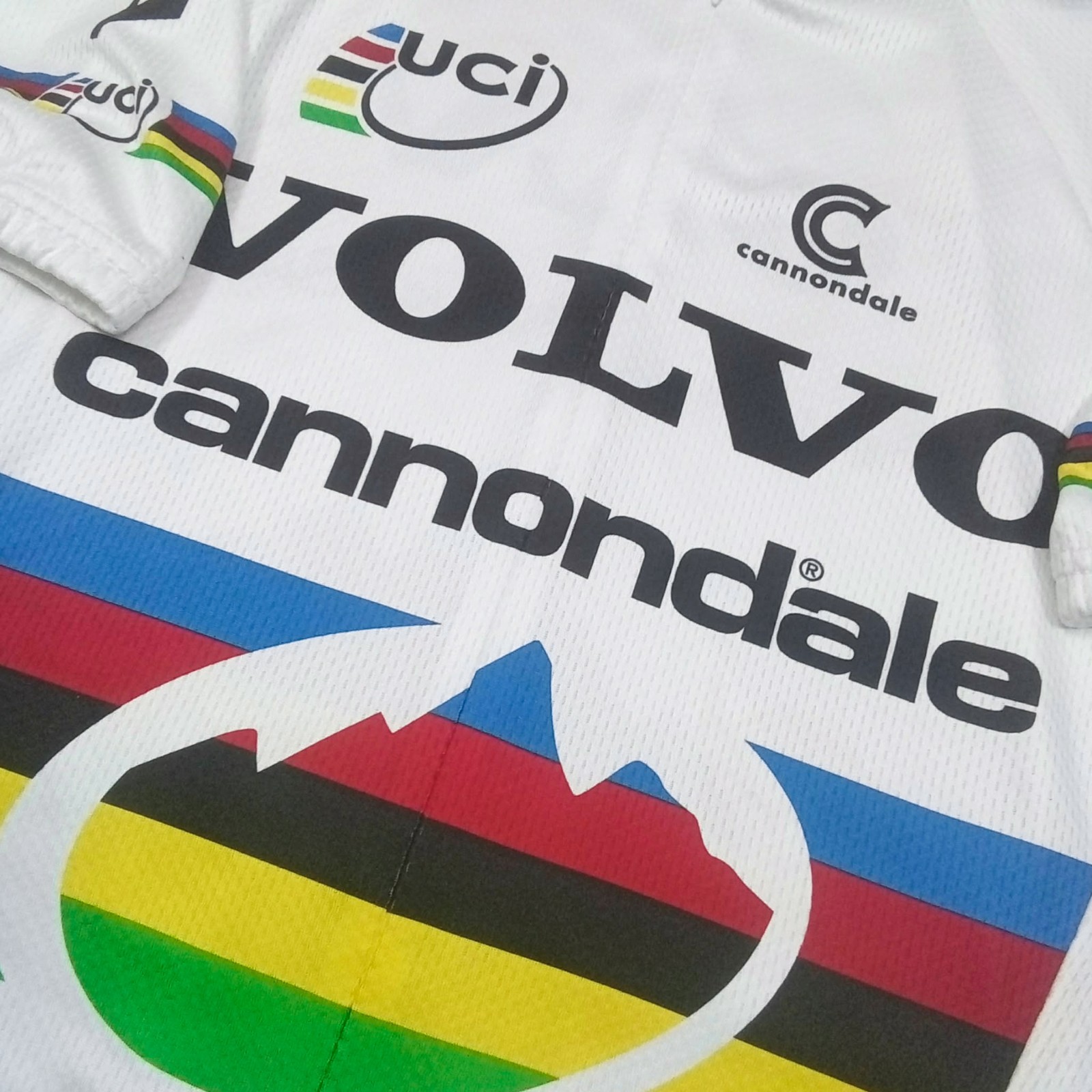 RARE VTG 90s VOLVO Cannondale Alison Sydor MTB XC World Champion Jersey Fits S/M