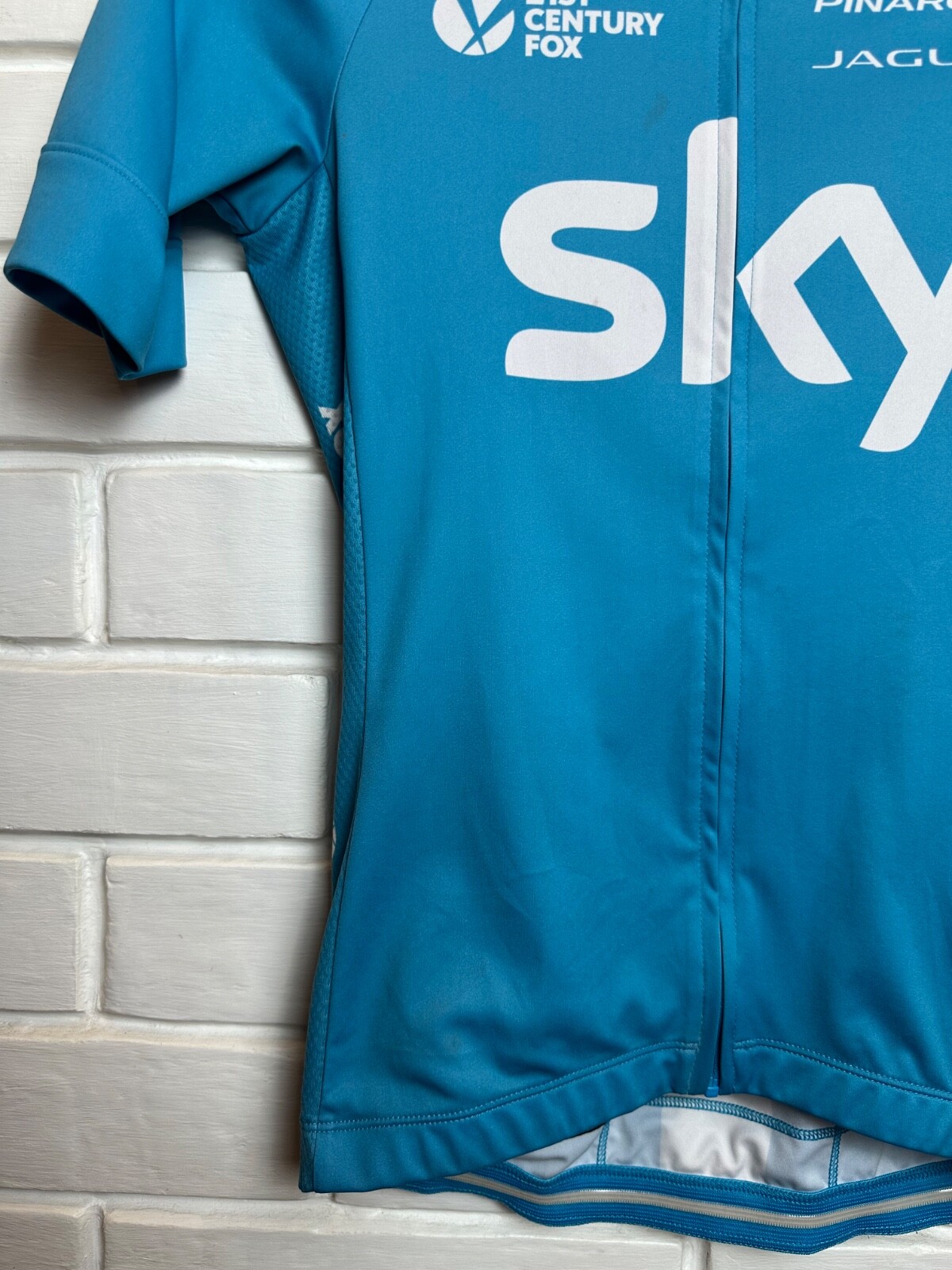 Rapha Team Sky Cycling Jersey Size Xs Blue Very Rare Made In China