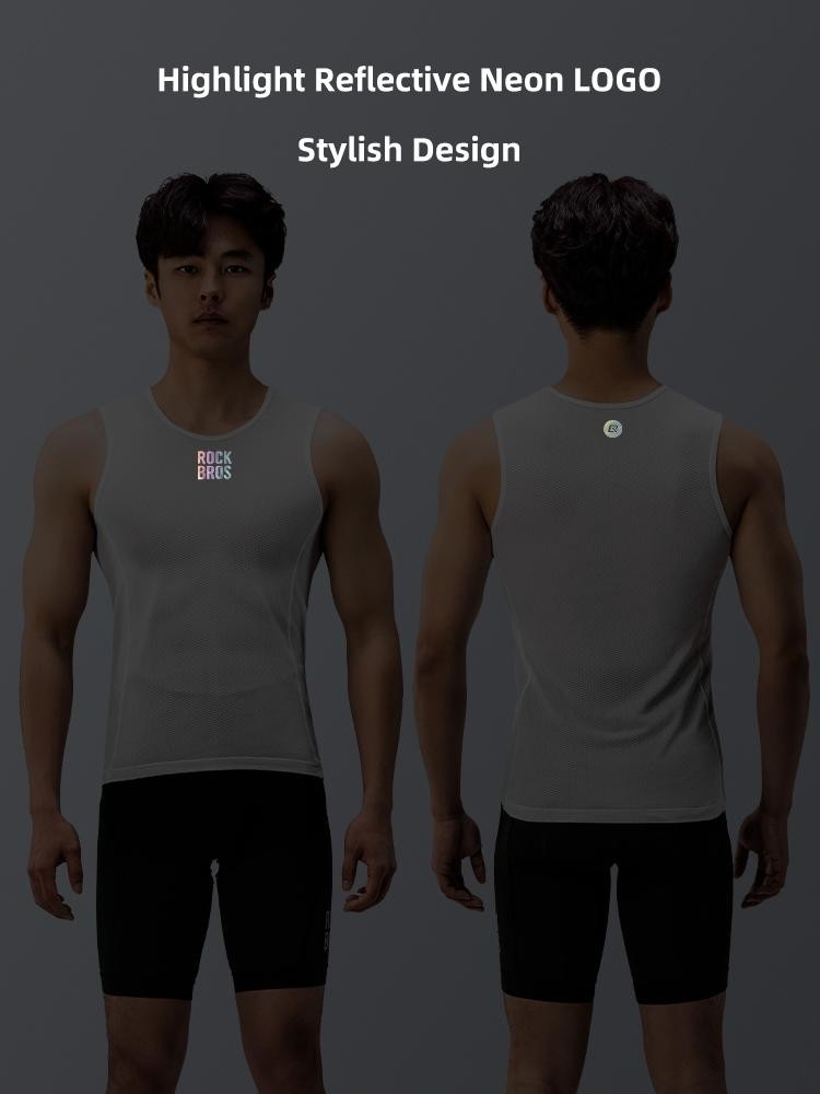 Rockbros Bike Vest Breathable Men’s Sleeveless Short Summer Undershirt Windbreak