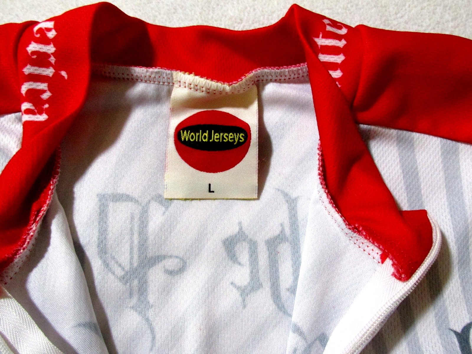 WORLD JERSEYS American Flag WE THE PEOPLE Short Sleeve Cycling Jersey sz L