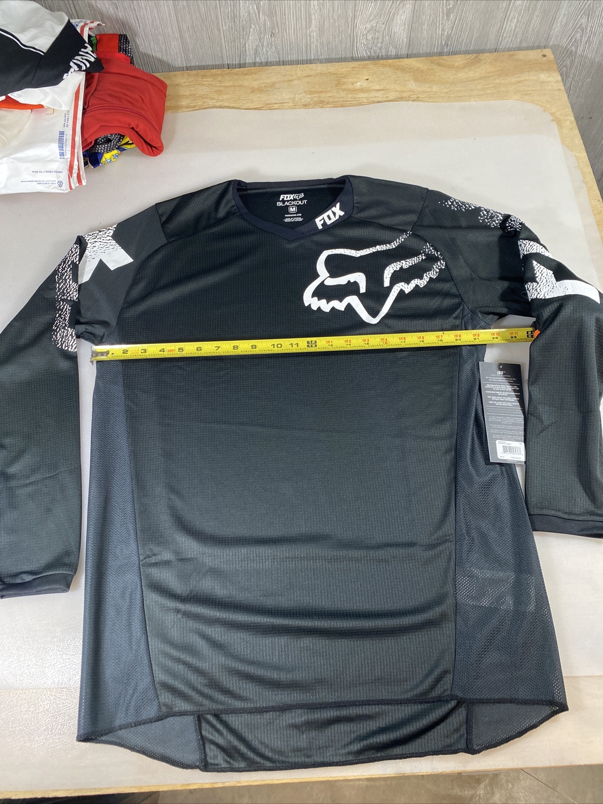 Fox Blackout long sleeve MTB downhill casual cycling jersey medium m (7472)