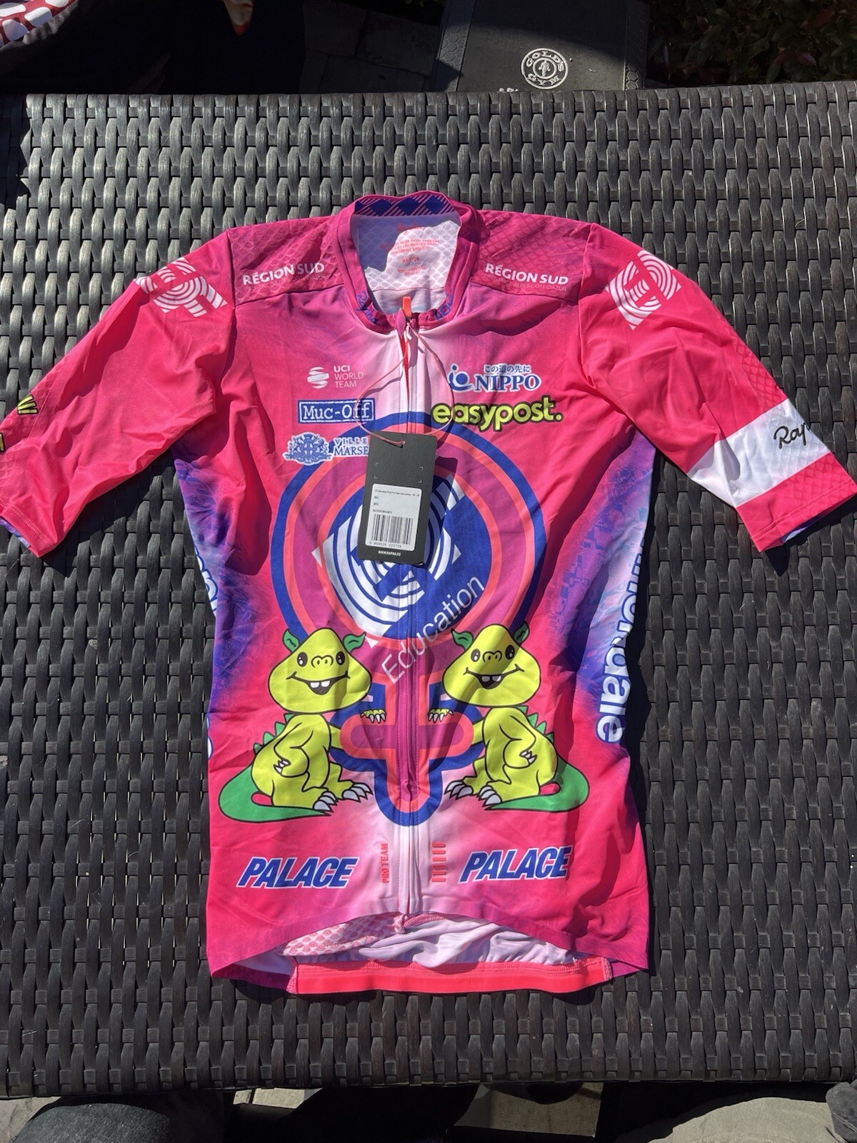 Brand New Palace Rapha EF Education First Pro Team Aero Jersey Pink Size Medium