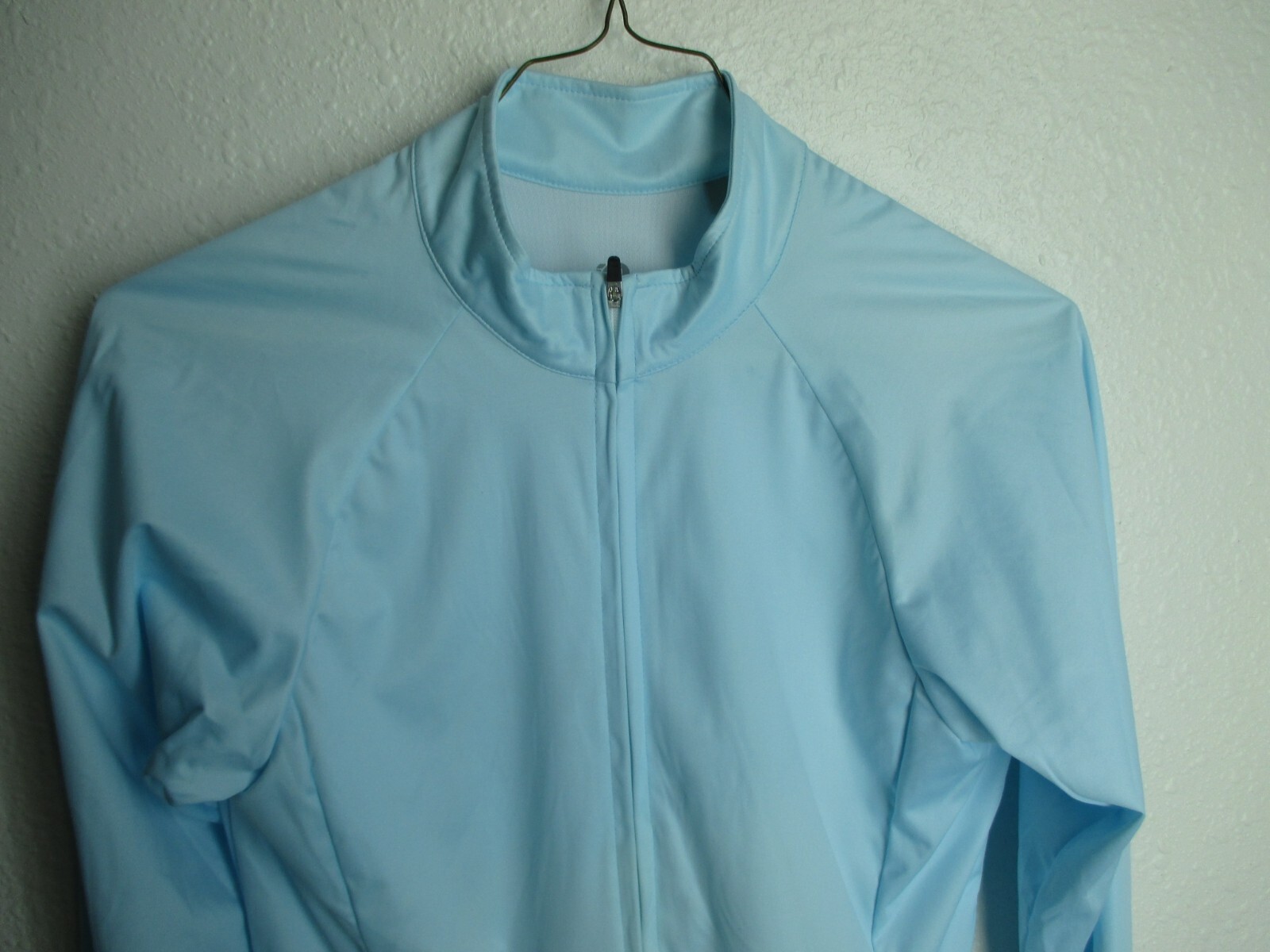 Pearl Izumi jersey Jacket cycling top full zipper Light Blue Women S NWOT Nylon