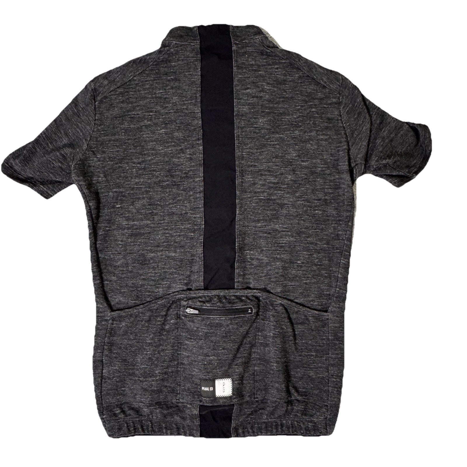 Pedal Ed Womens Wool Grey Cycling Bicycling Jersey XS Made in Italy