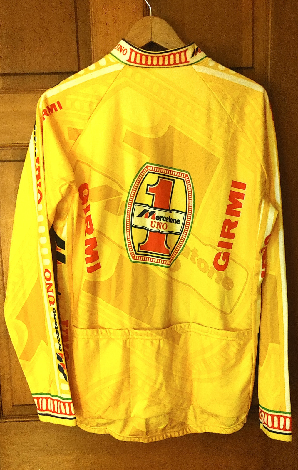 1997 Mercaton Uno Italian insulated long sleeve professional cycling jersey XXXL