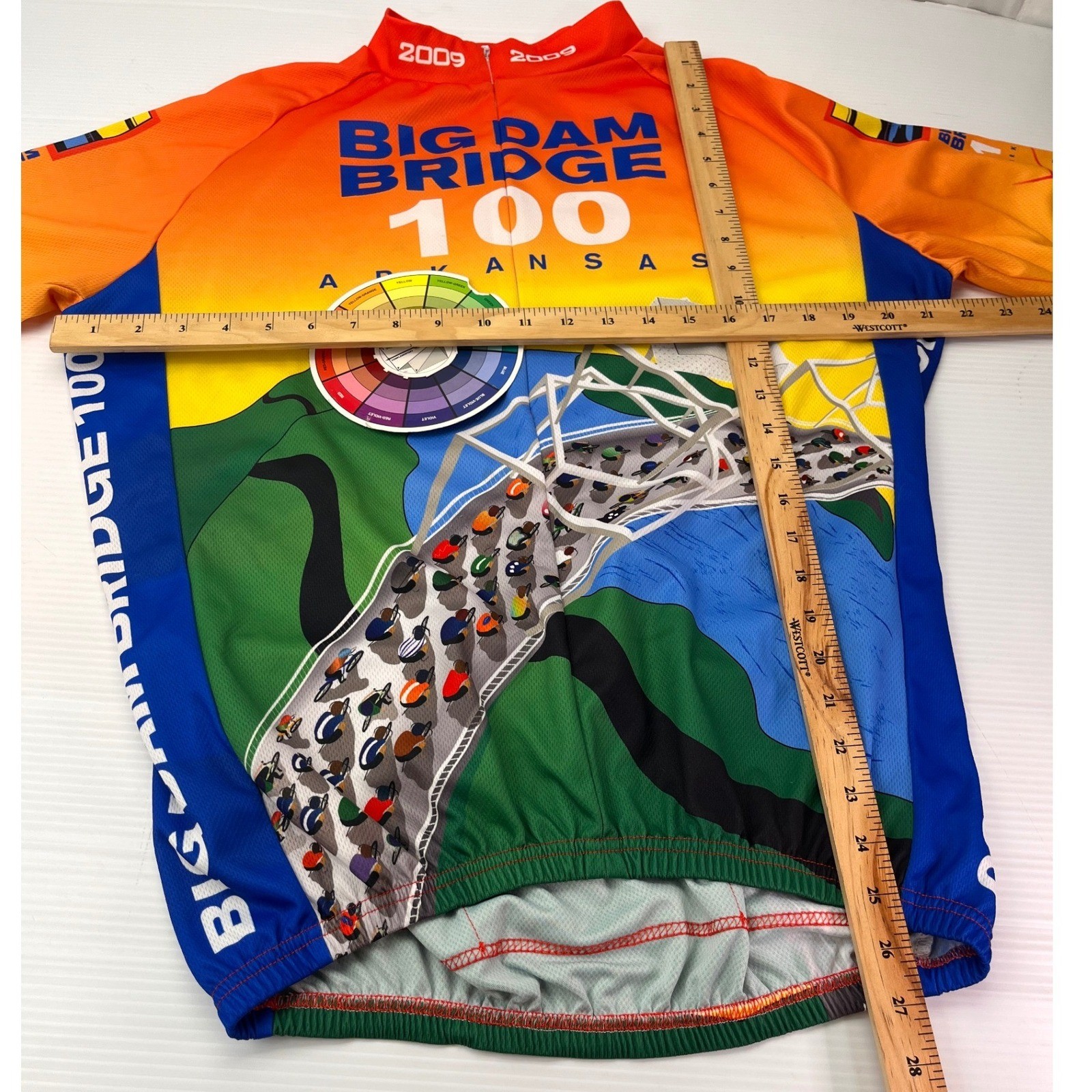 Big Dam Bridge 100 Cycling Jersey Mens XL Multicolor Excellent 2009 Arkansas