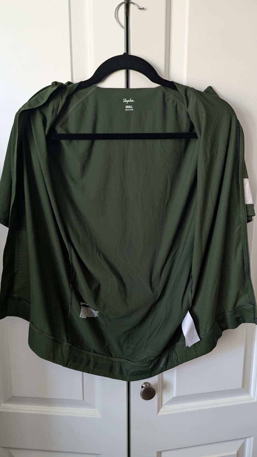 Rapha – Men’s Core Lightweight Jersey – Dark Green/White – Small