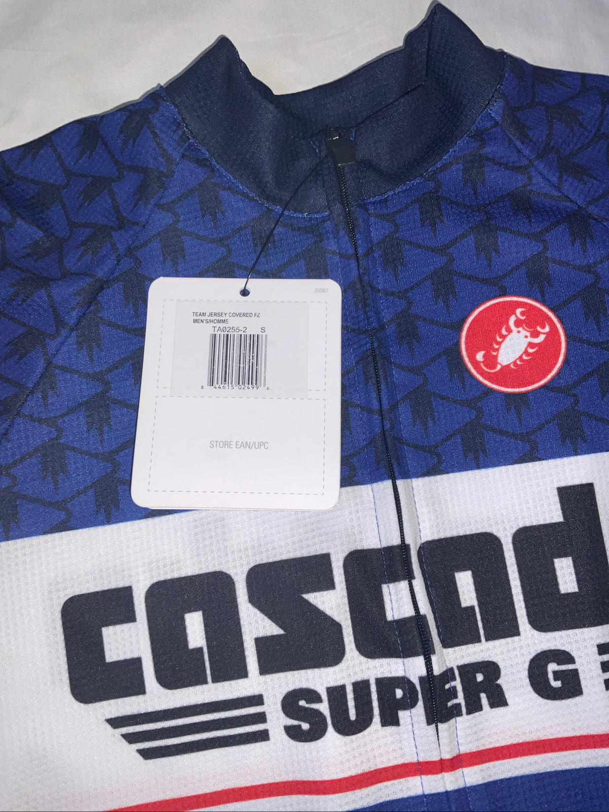 Full zip Castelli bike Cycling Bicycle Jersey mens S NW Cascadia Super G