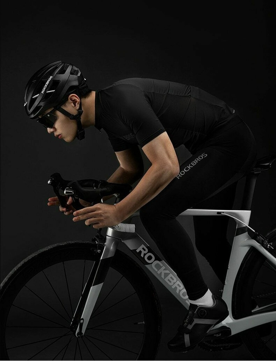ROCKBROS Summer Cycling Jersey Men Breathable Shirt Quick Dry Bike Short Sleeves