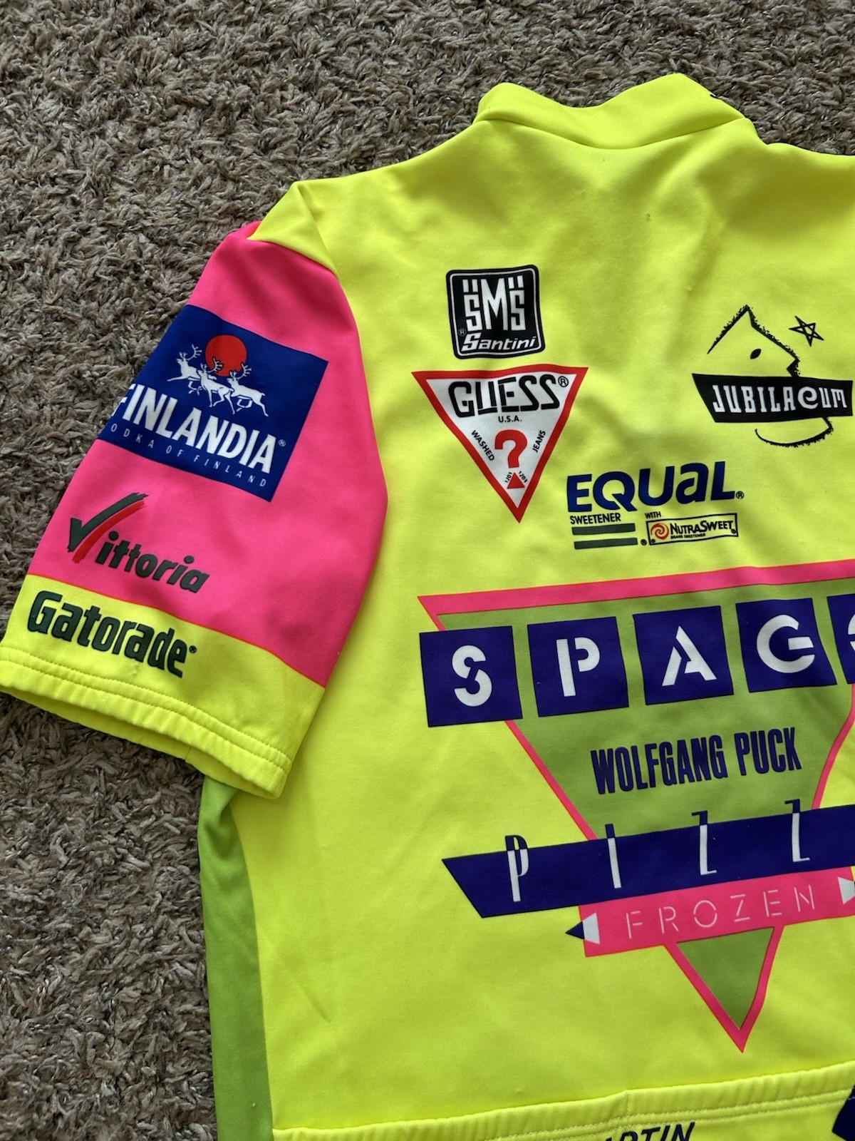 SMS Santini Guess Gatorade Cycling Jersey Spago Wolfgang 90s VTG Italy 3XL
