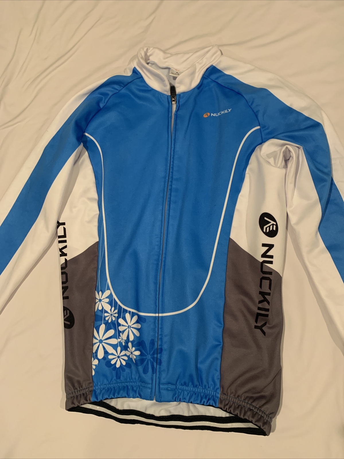 Nuckily Cycling L/S Jersey Womens S Winter Fleece Jersey Full Zipper Quick Dry