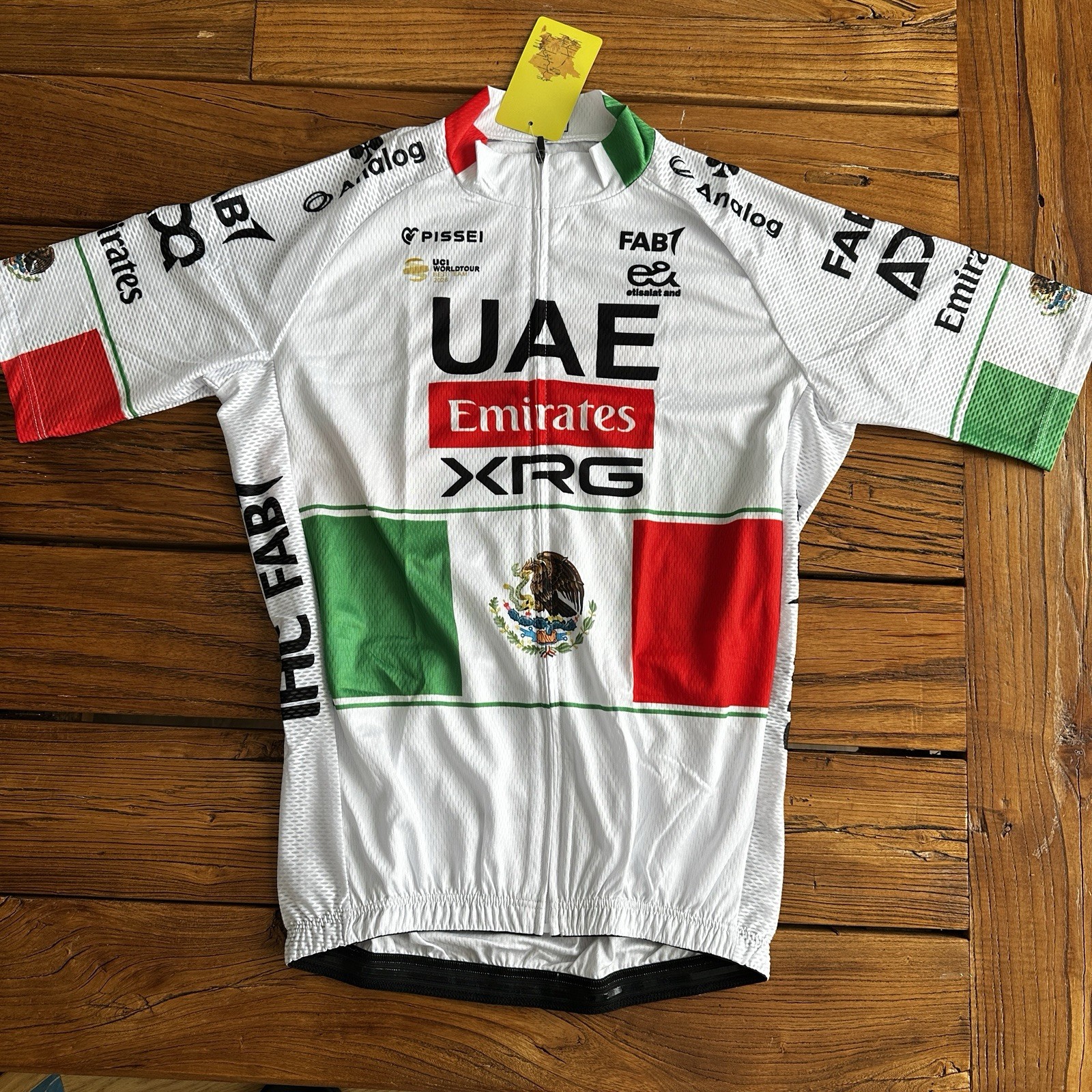 UAE MEXICO CHAMPION TEAM PRO CYCLING JERSEY NEW XL 40″ FREE SHIPPING !!