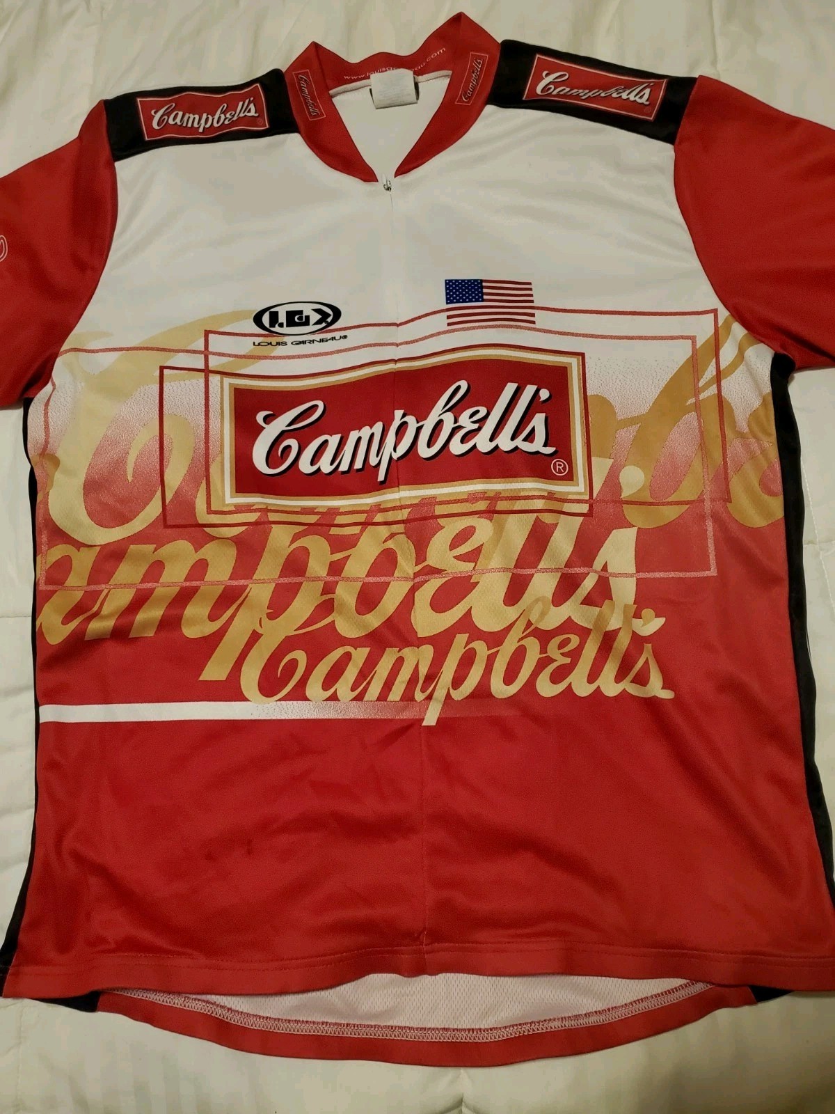 2Lot Rare Orig XXL XXXL 2006 Campbell’s Cycling Team Jersey Louis Garneau Shirts