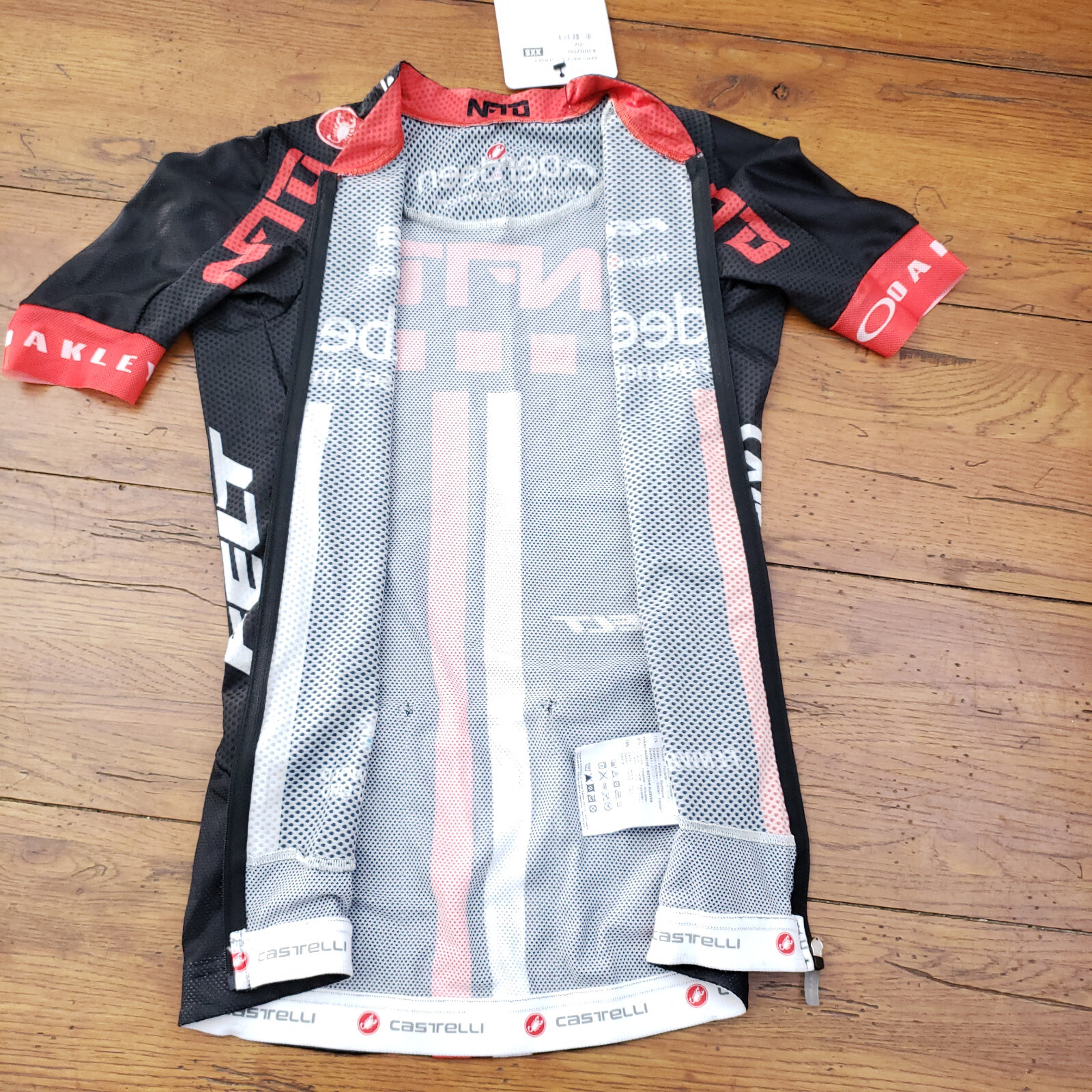 Castelli Mens XXS Cycling Jersey Aero Race 5.1 SS Road Bike Team NFTO 2XS