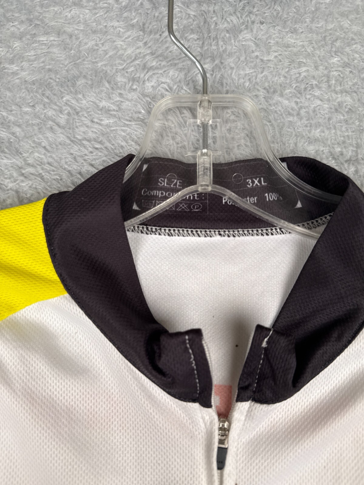 Vietnam Backroads Cycling Jersey Mens Large Yellow White Full Zip Saigon Bike