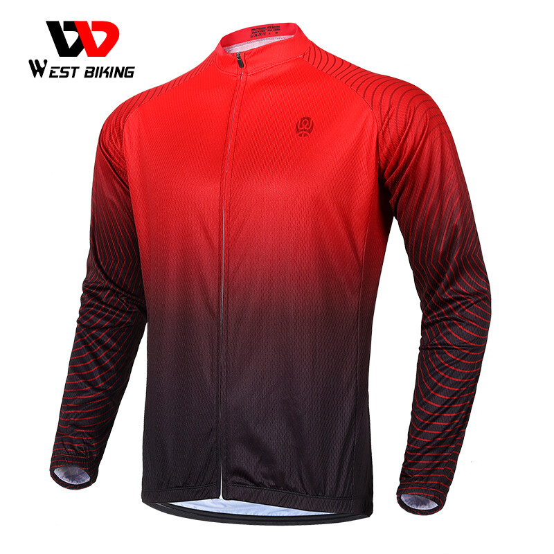 WEST BIKING Cycling Outdoor Sports Long Sleeves Tops Bike Jacket Coat Jersey