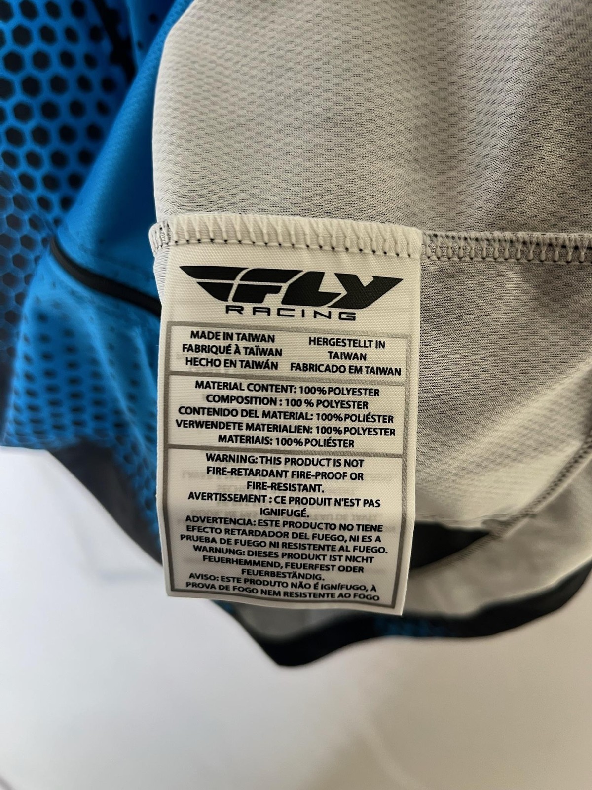 Fly Racing Cycling Jersey Shirt XL Black Short Sleeve Mens Full Zip Quick Dry