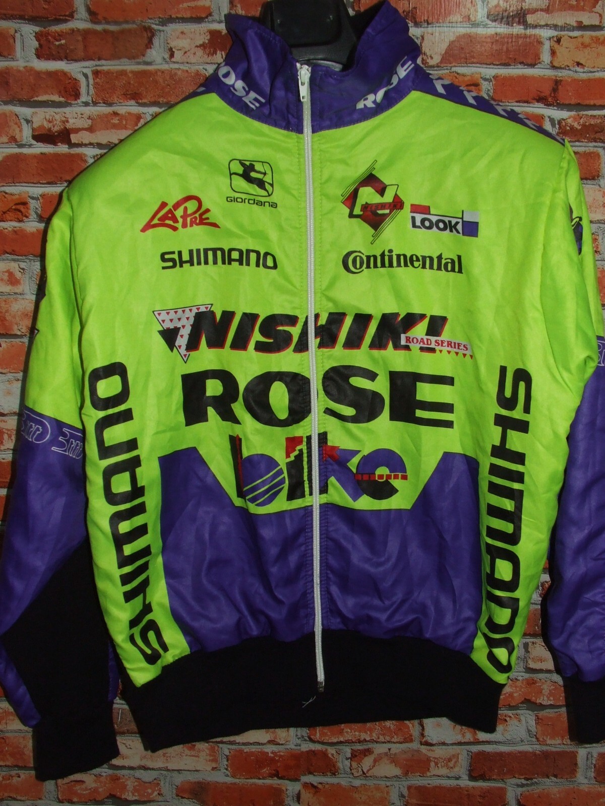 Bike Shirt Jacket Cycling Rose Giordana Synthetic Fleece Size M