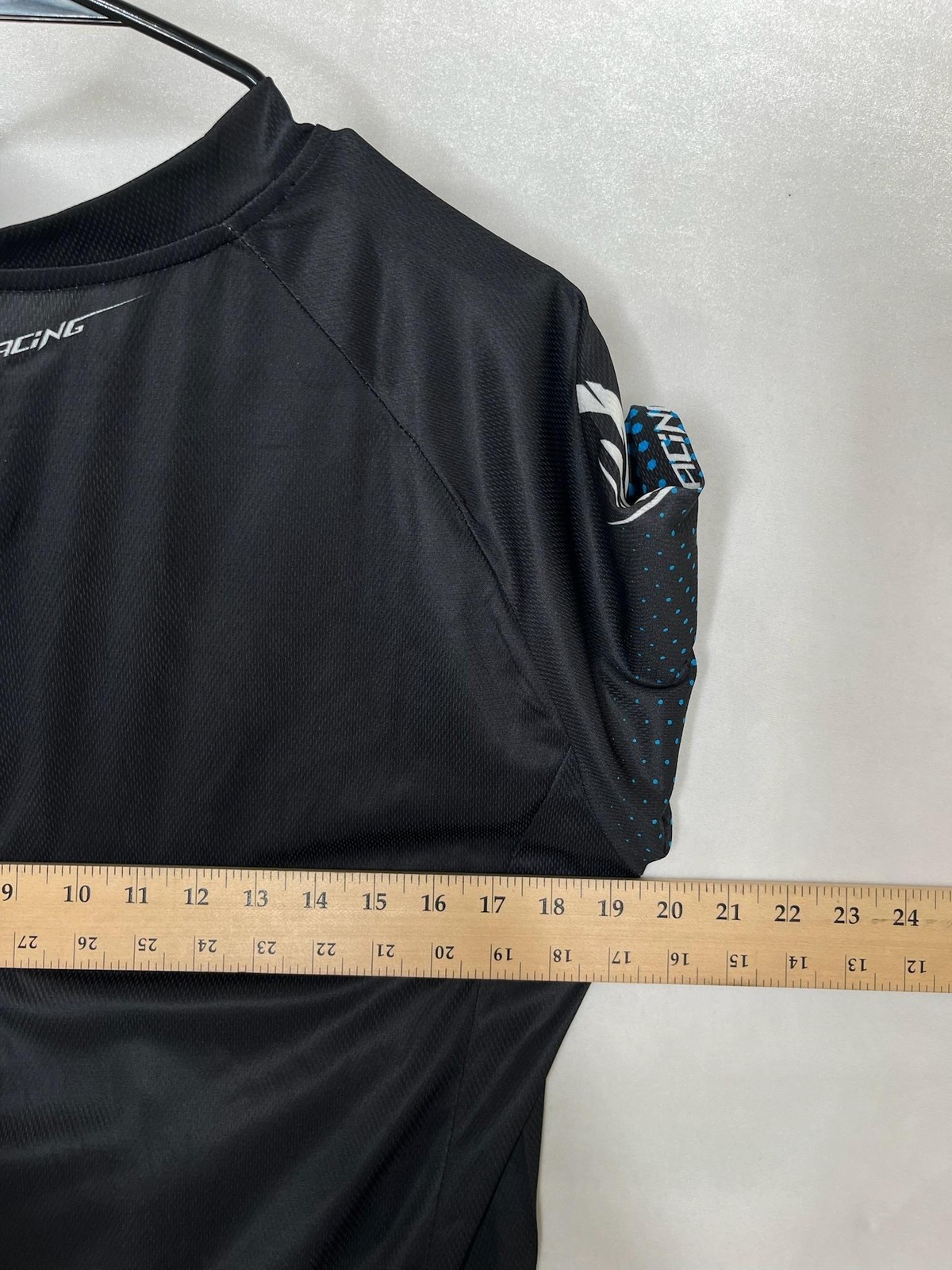 Fly Racing Cycling Jersey Shirt XL Black Short Sleeve Mens Full Zip Quick Dry
