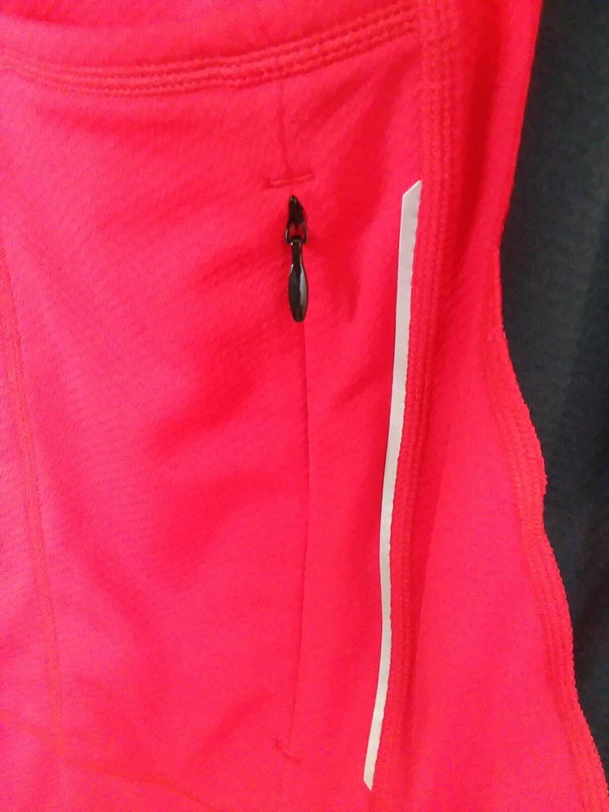 TRAYL 1/2 zip Cycling Jersey Mens Large Red/Black EUC