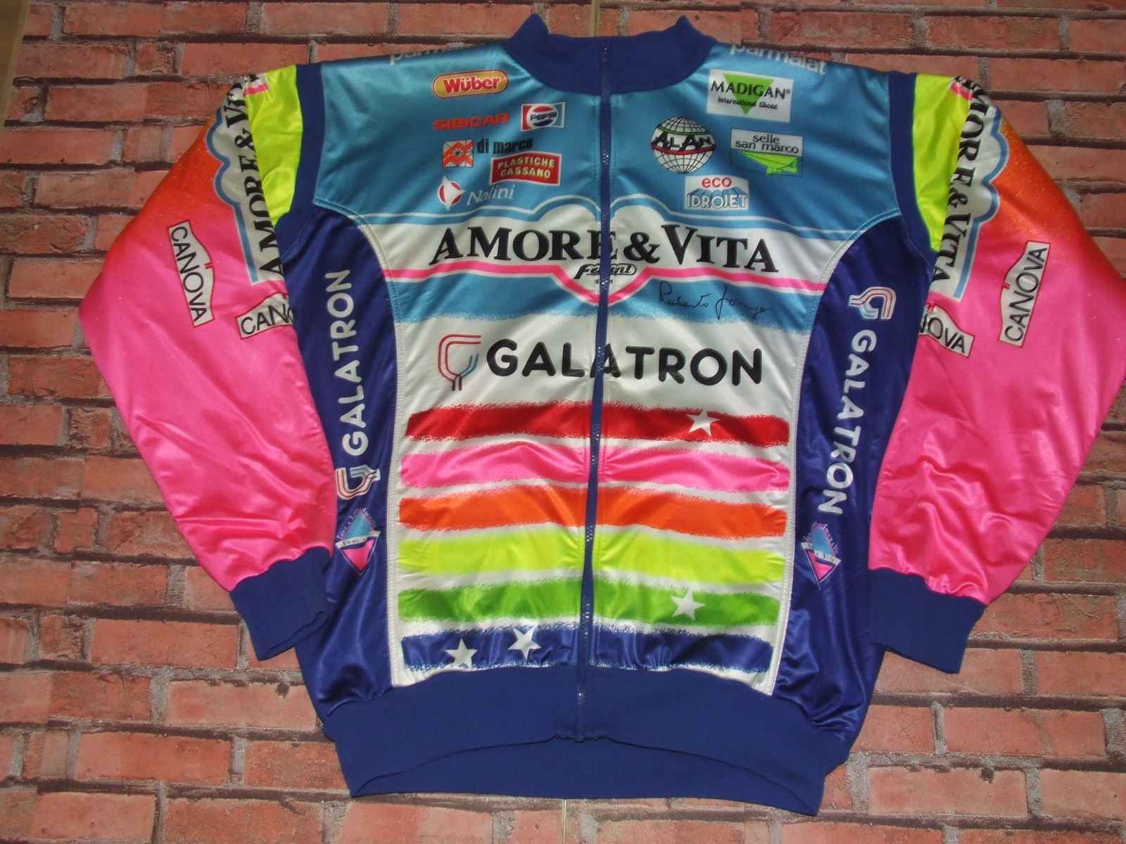 Amore E Vita Nalini Bike Jersey Jacket Cycling Fleece Synthetic Size XL