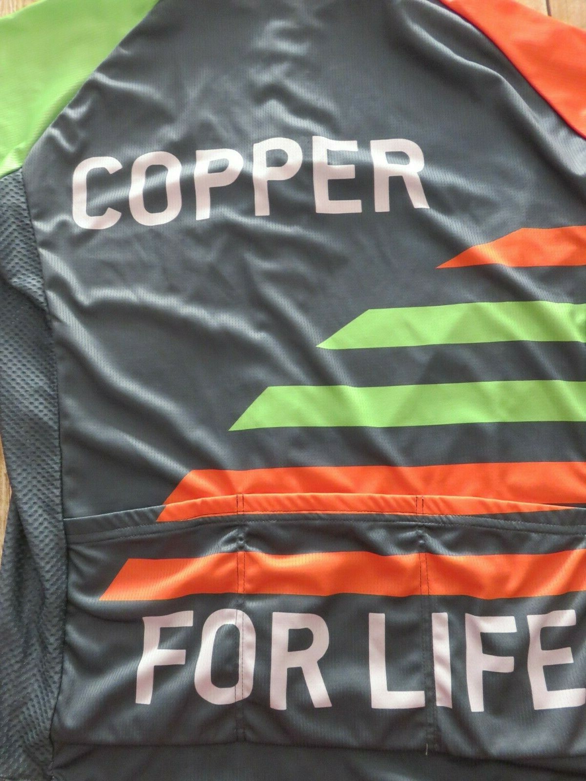 ASARCO Grupo Mexico Bicycle Jersey Miners Multi Color Full Front Zip Club Fit S