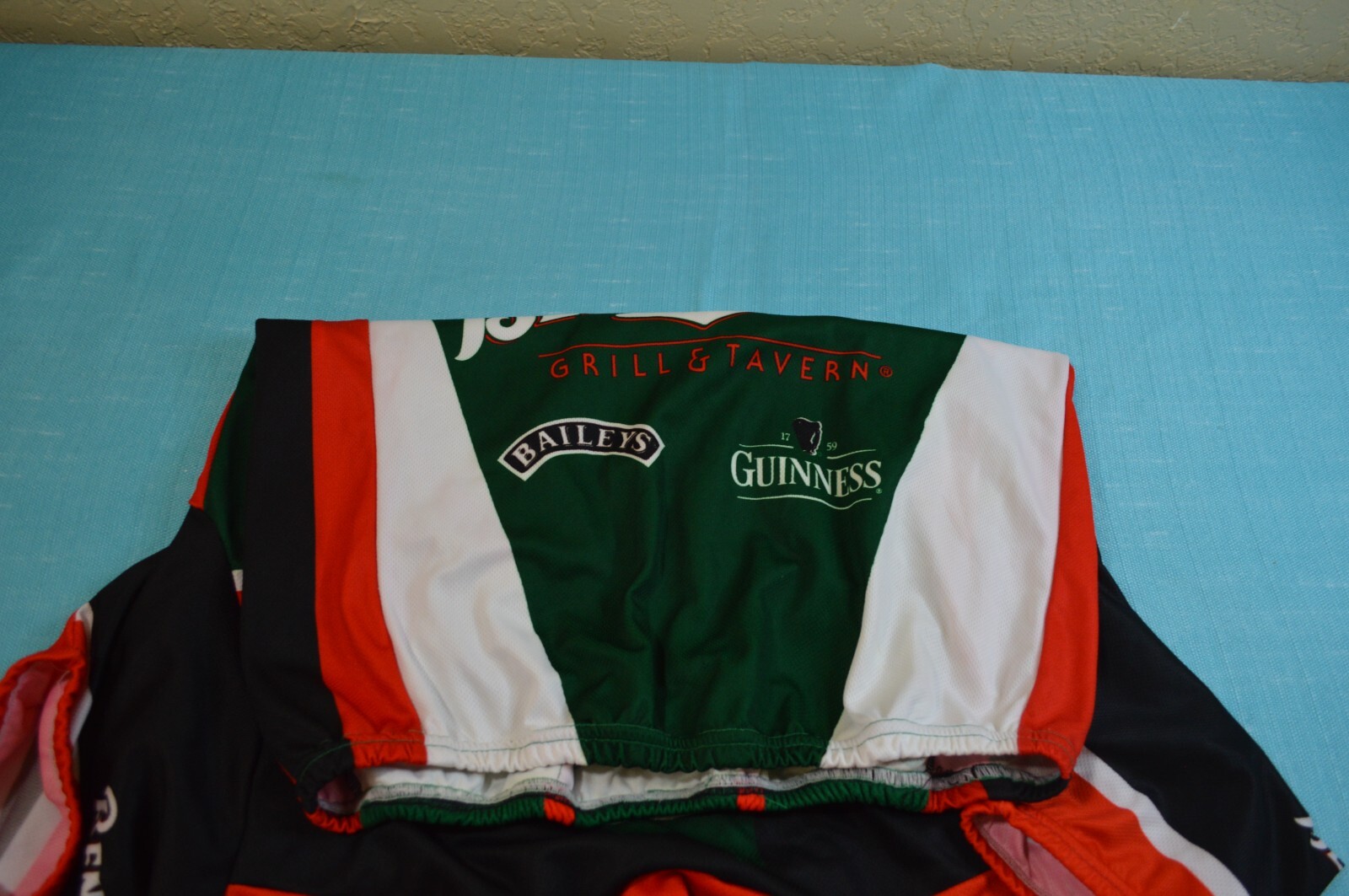 Slainte MS Tour Cyclist Racing Jersey Adult Size Large Multi Color 1/4 Front Zip