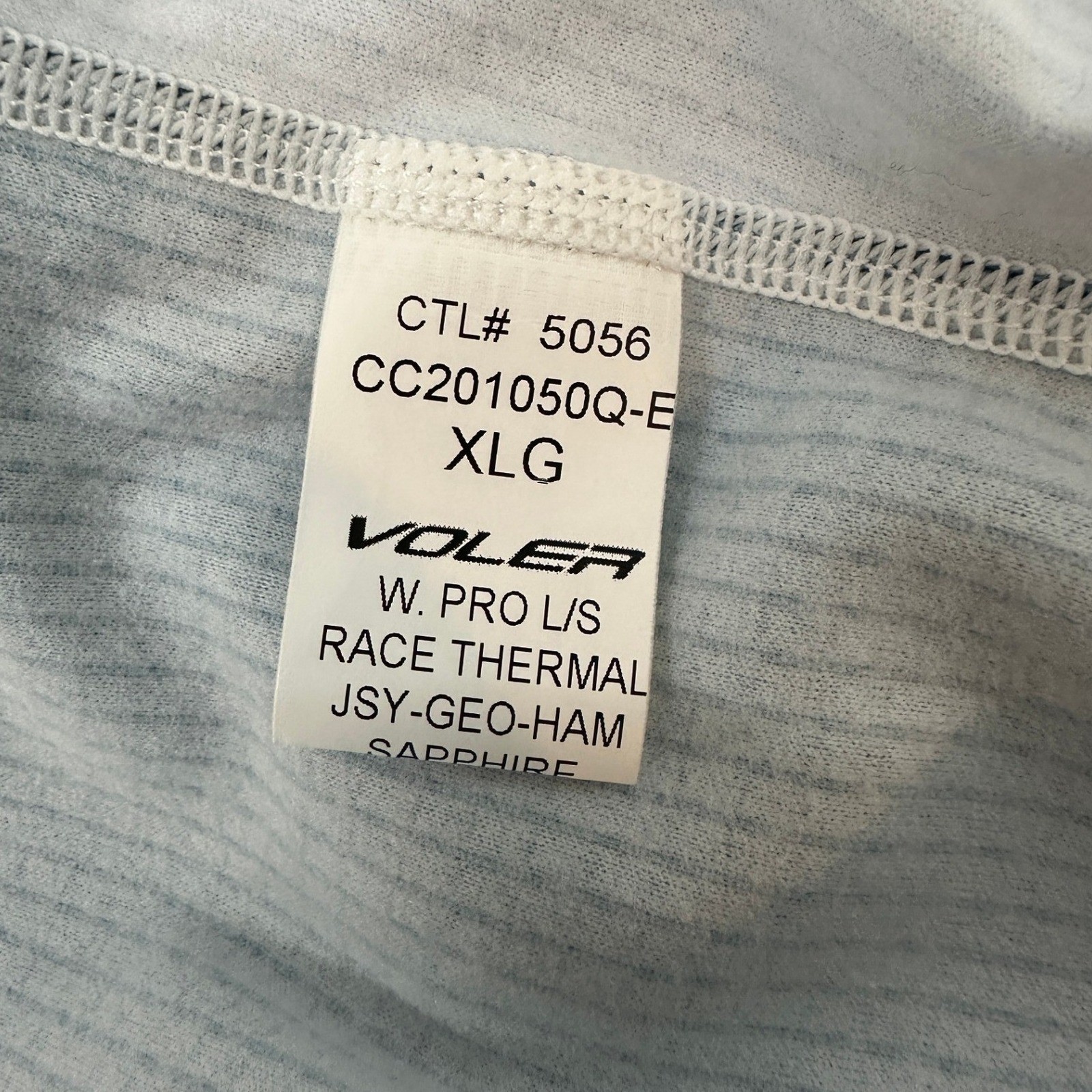 Voler Cycling Jersey Sapphire Blue LS Pro Race Zip Thermal / Women’s XL