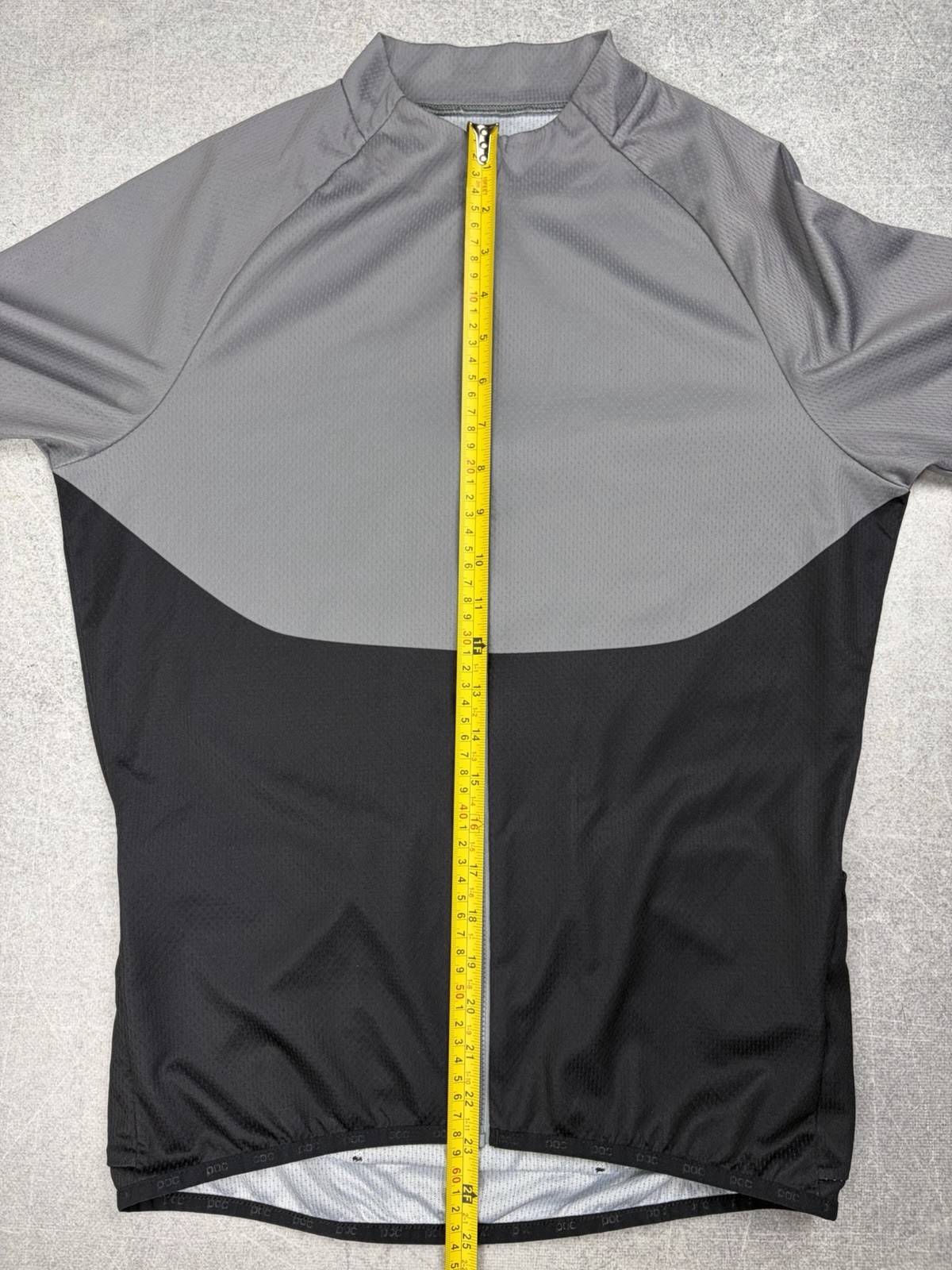 POC Essential XC Full Zip Tee Cycling Jersey Large Men’s Steel Gray
