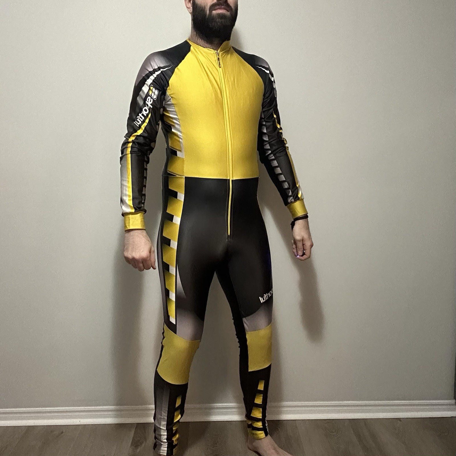 XL Sportful Men’s Yellow Alpine Ski Speedsuit Skinsuit
