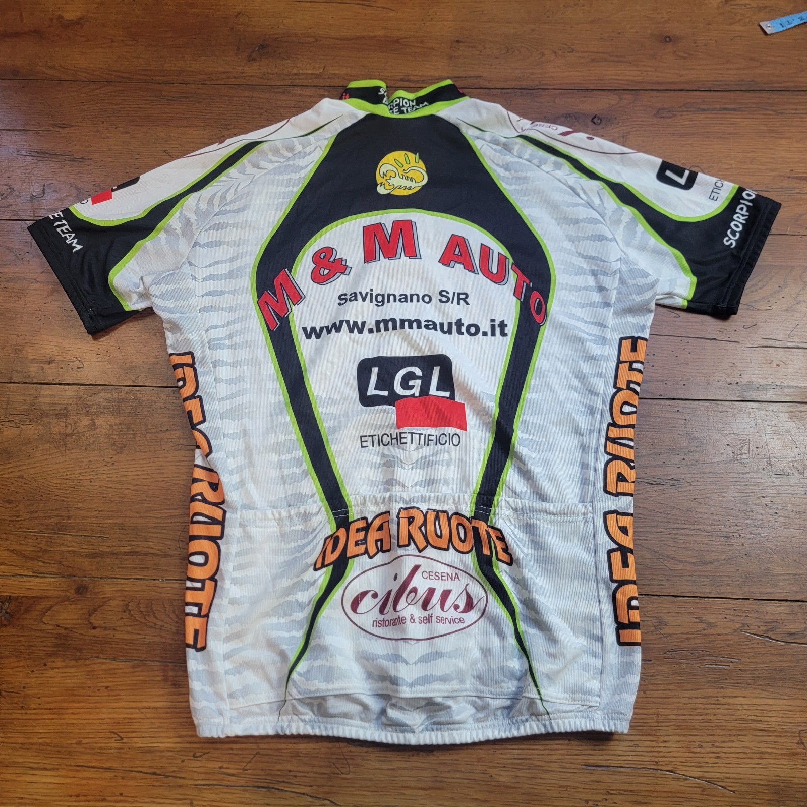 Alexander Mens 52 (Large) Cycling Jersey 20.5″ P2P (8.5/10) Vintage L Tiger