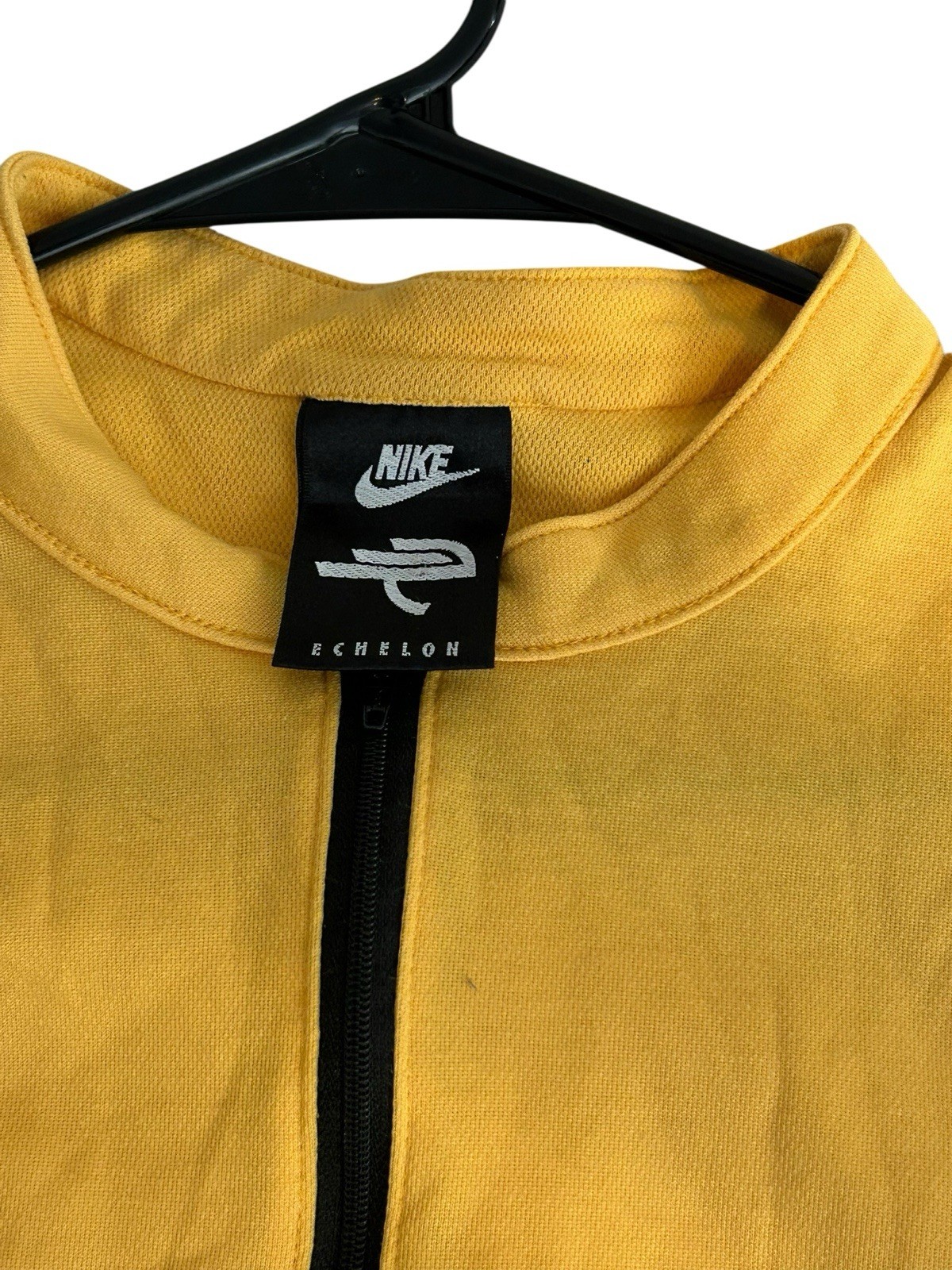 Vtg Nike Echelon Mens XL Yellow Cycling Jersey 1/4 Zip Made In USA 90’s