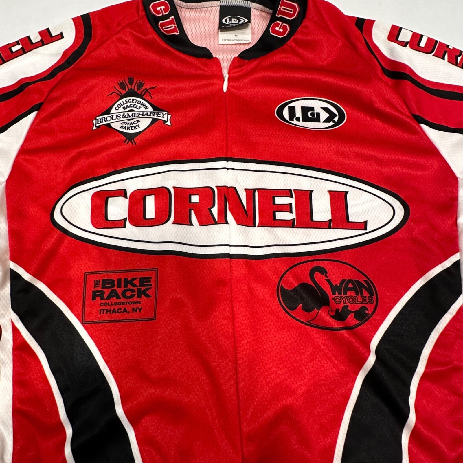 Louis Garneau Cornell Cycling Bike Jersey Women’s Medium 100% Polyester 3/4 Zip