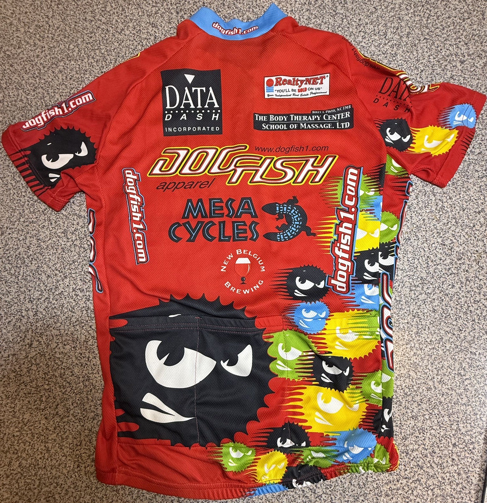 DOGFISH RACING Cycling Jersey – Short Sleeve 1/4 Zipper – Size: L