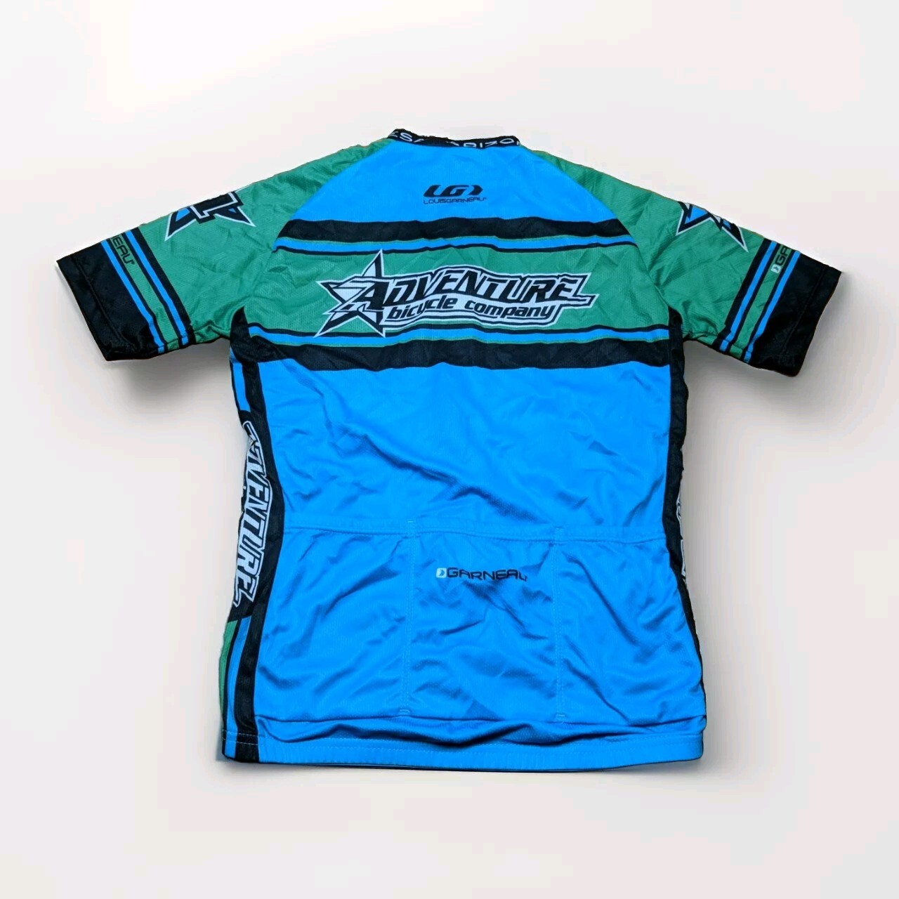 Adventure Bicycle Company Cycling Jersey Full Zip Short Sleeve Colorblock M/L