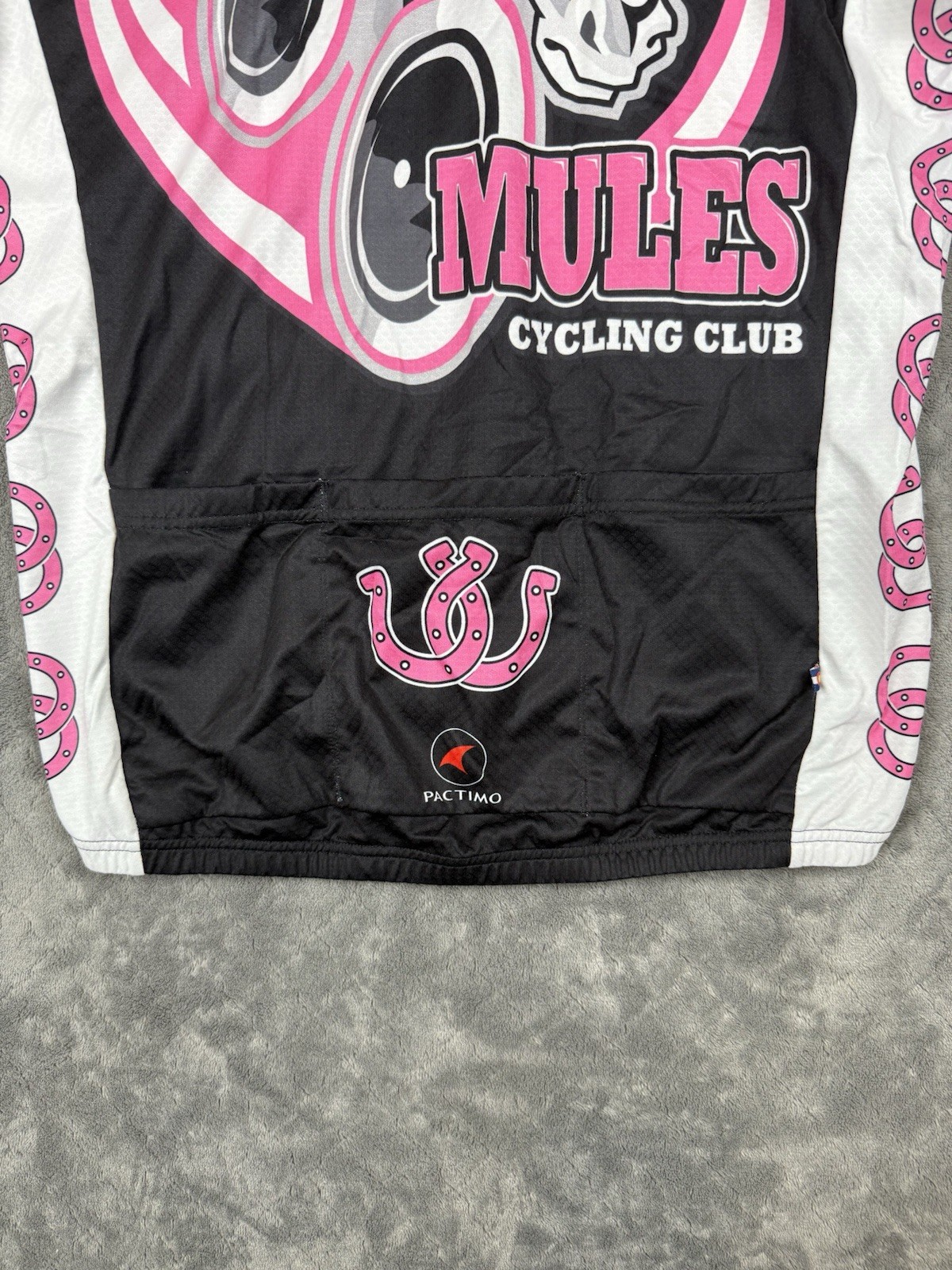 Bundle 2 Pactimo Mules Cycling Club Jerseys Size Large Blue & Pink Excellent