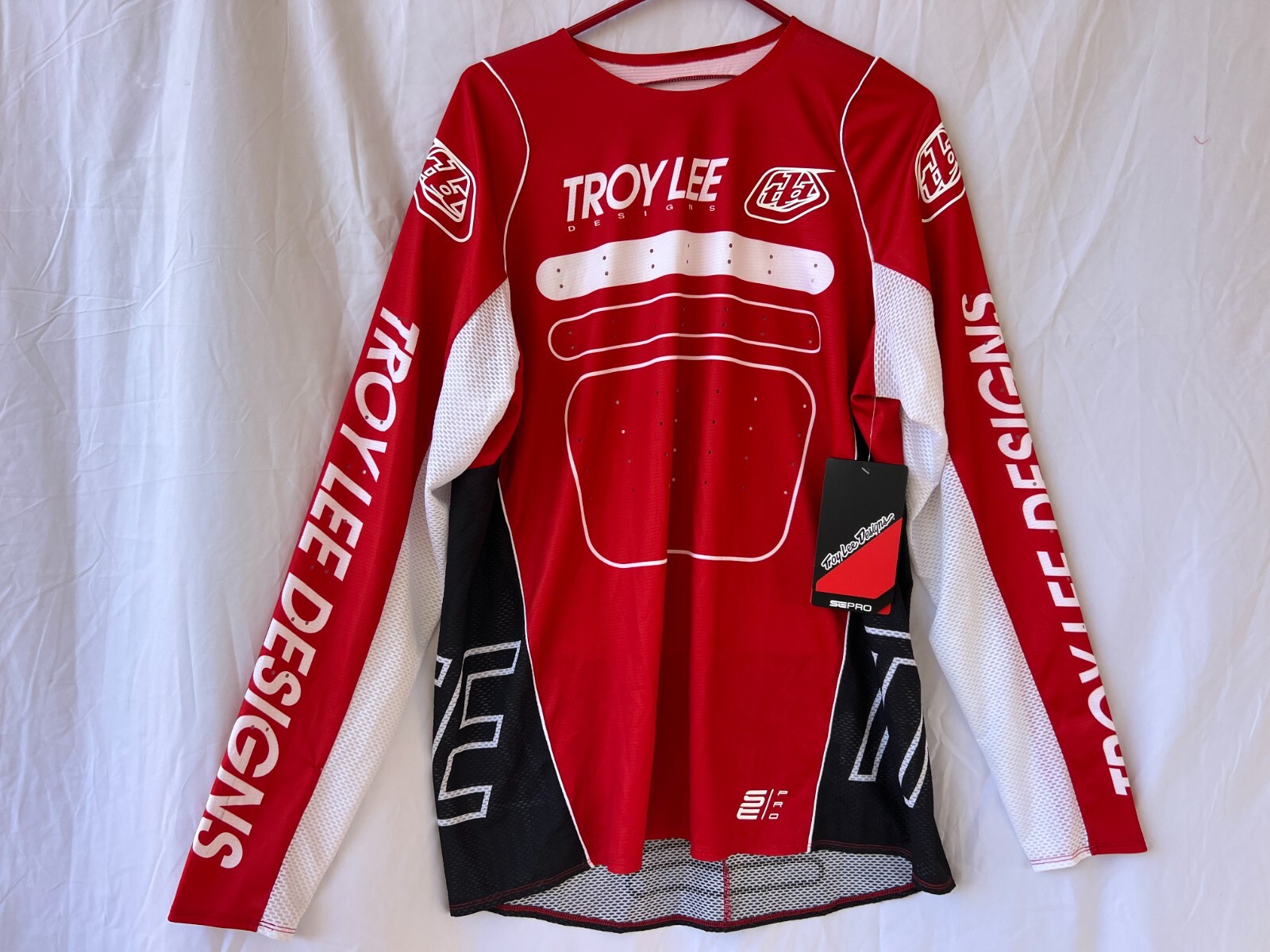 Troy Lee Designs TLD SE Pro Long Sleeve Bike Jersey Black/Red Large SAMPLE