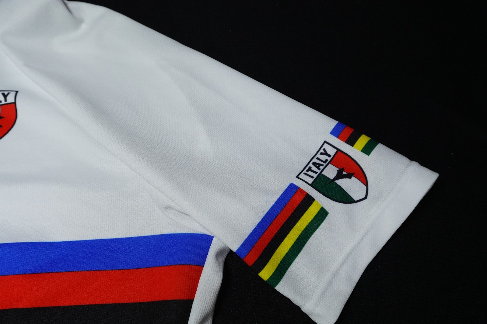 Diadora Campione Italy Half Zip Crew Neck Cycline Shirt Italy Men’s XXL Stripes