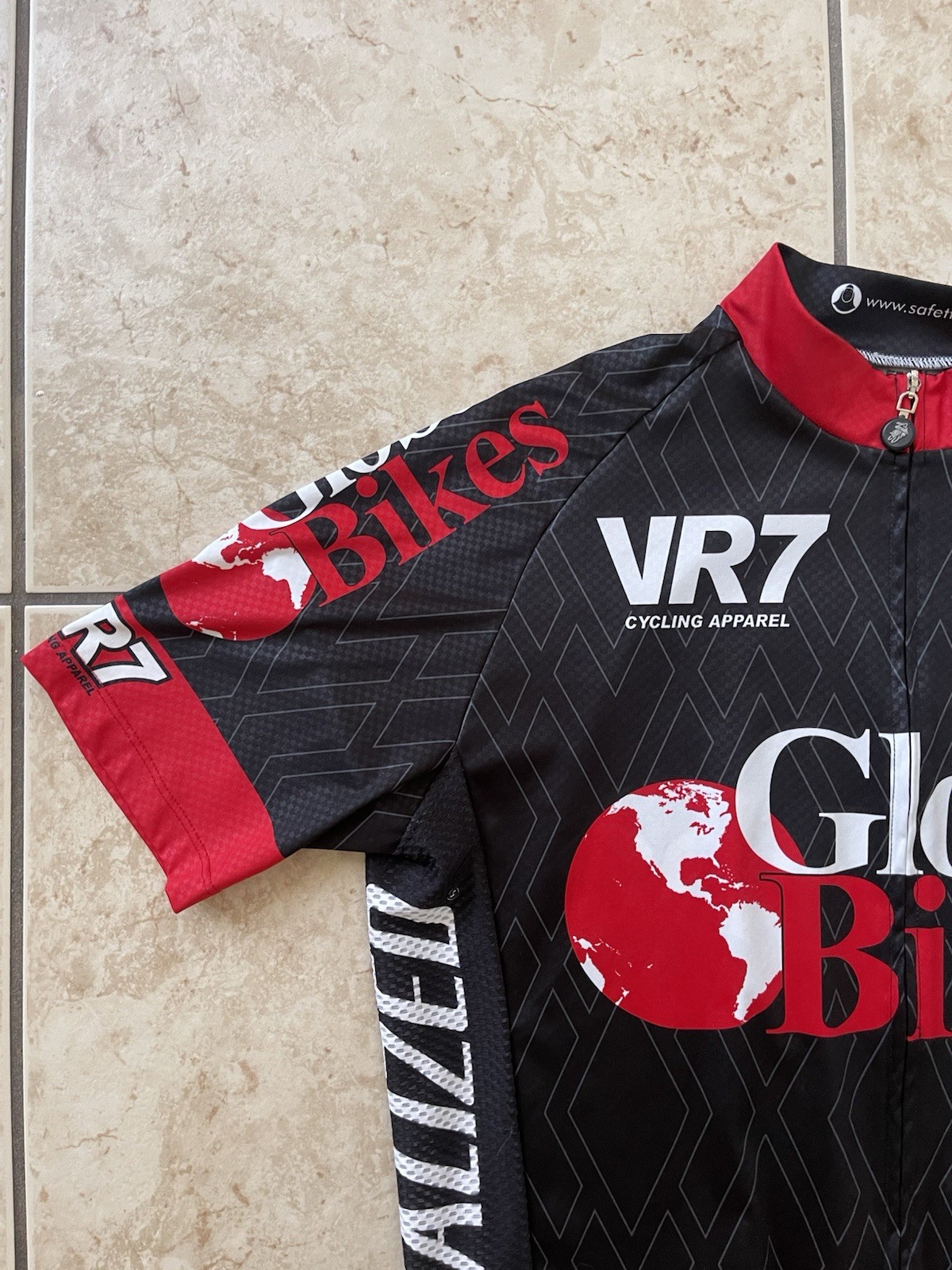 Safetti VR7 Specialized Men’s Short Sleeve Cycling Full Zip Jersey Road Bike Top