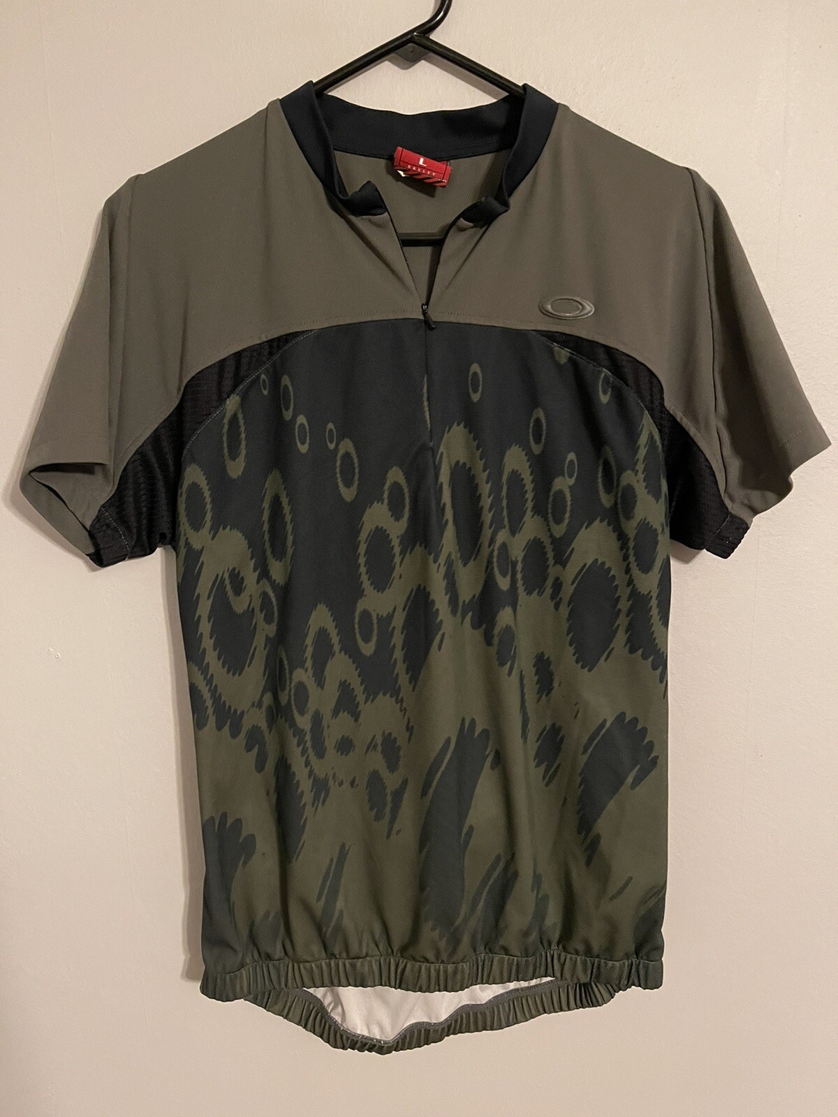Vintage Oakley Tactical Field Gear Scatter Logo Cycling Jersey – Men’s Large L