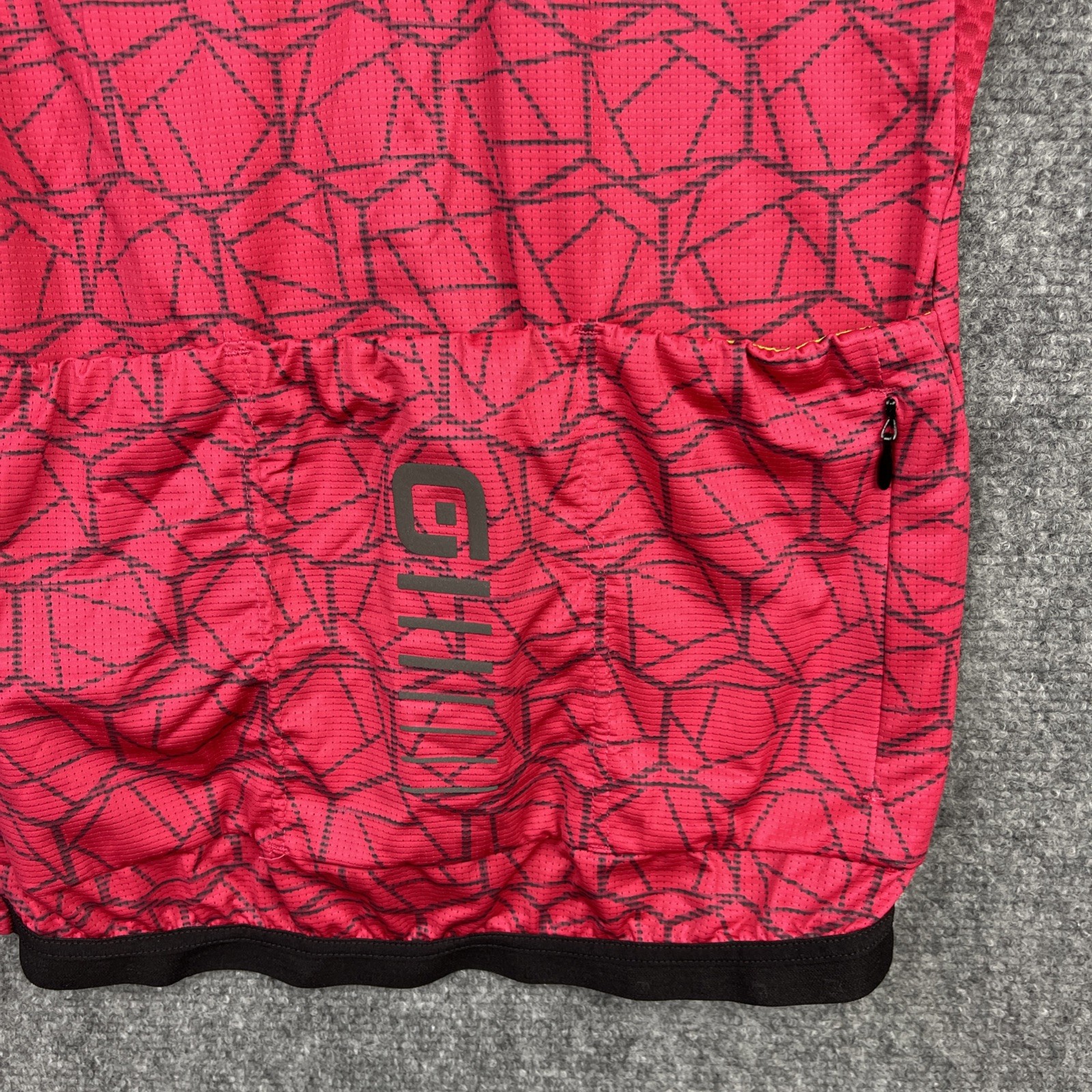 Ale Cycling Shirt Womens Small Red Short Sleeve R-EV1 Velocity Jersey Italy Made