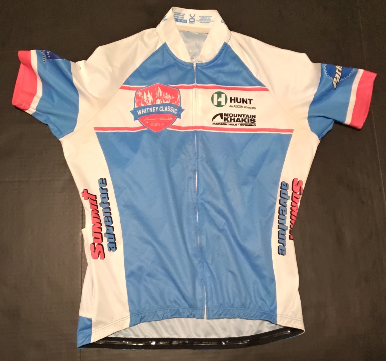 VOMax 2015 Whitney Classic Full Zip Short Sleeve Race Fit Cycling Jersey XL