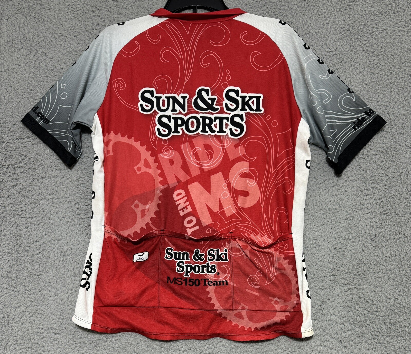 Sucoi Cycling Jersey Sun & Ski Sports Full Zip Mens XL Ride To End MS