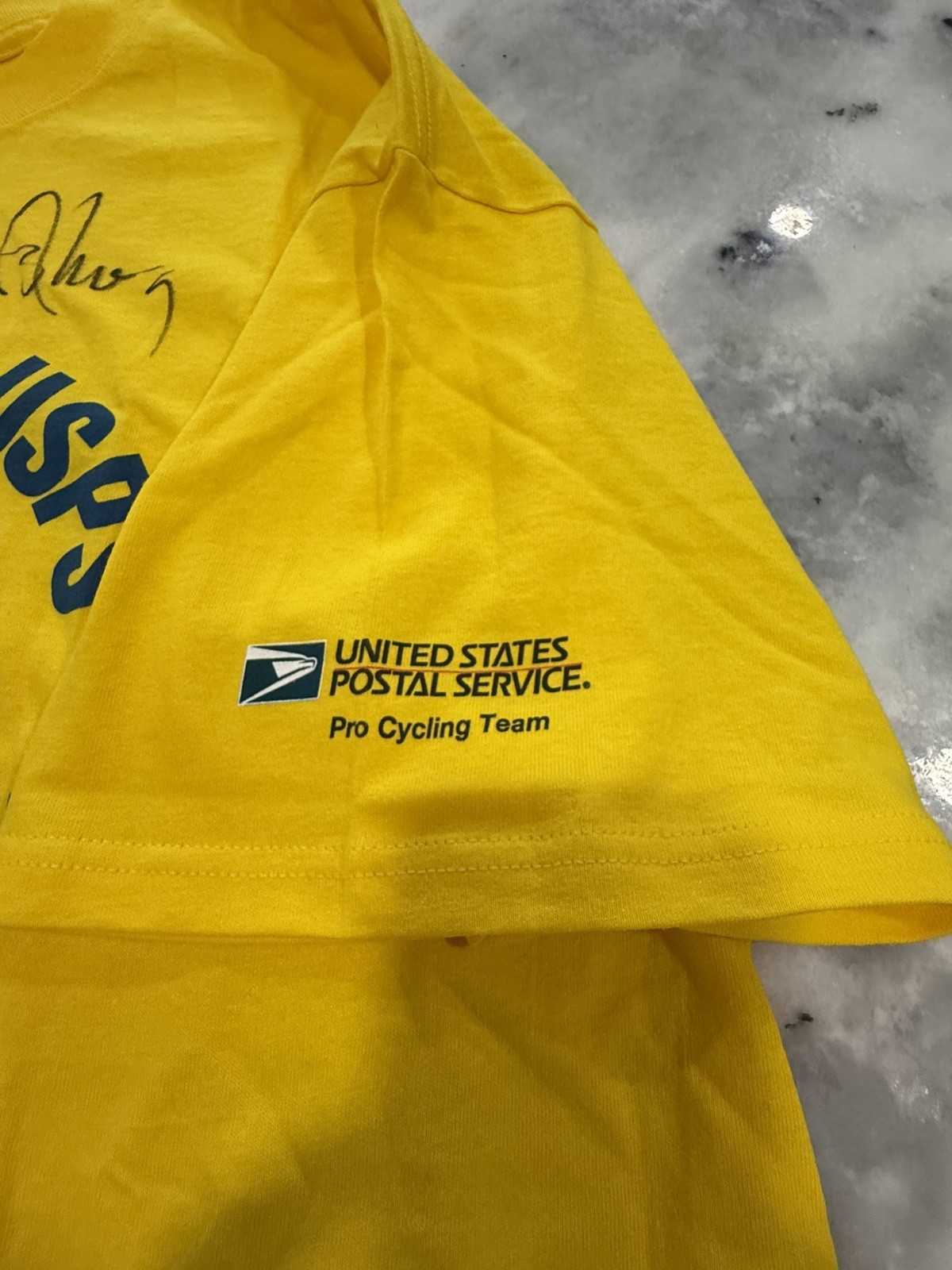 NWT USPS Pro Cycling 6 Time Champions 1999-2004 Shirt Lance Armstrong Autograph