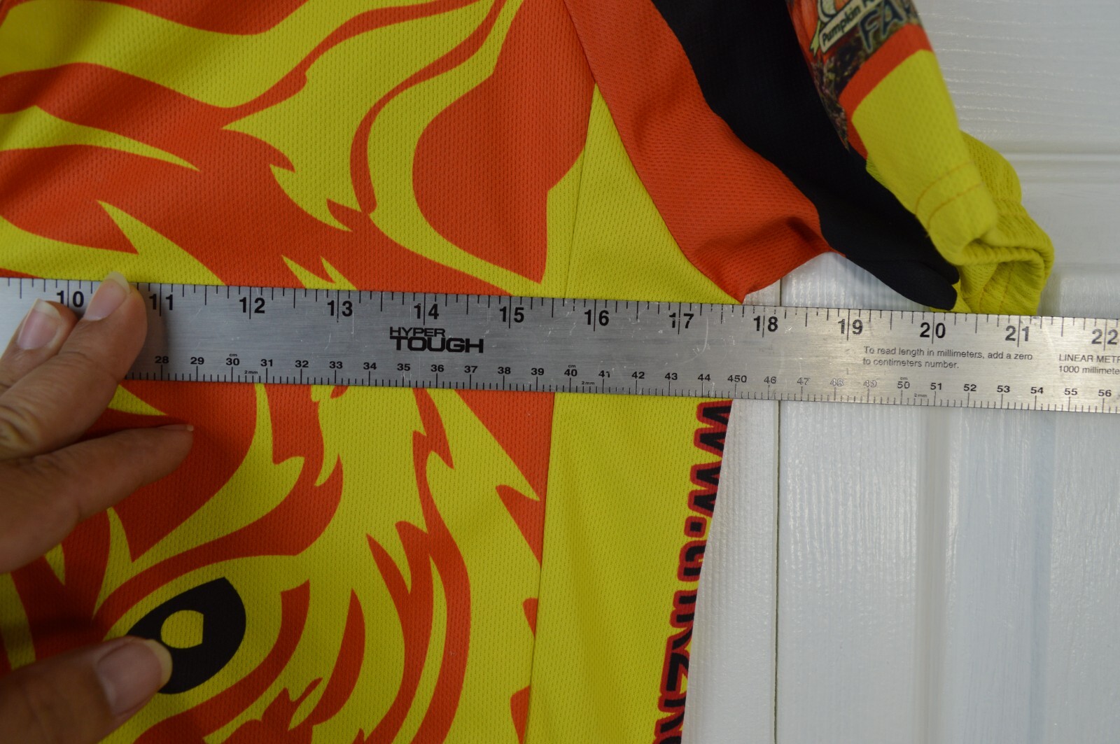 Rising Sun – Tiger Face – Cycling Jersey Shirt Full Zipper – Small – Orange/Yel