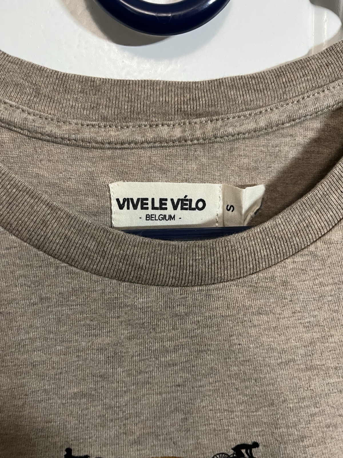 Vive Le Vélo “Chasse Patate” Graphic Tee S Organic Cotton Belgium Cycle Bike